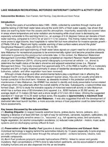 2016-Lake Wabamun Recreational Activity Assessment Study