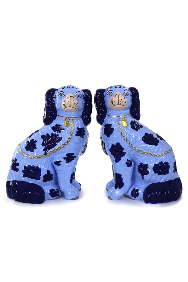 Staffordshire Dogs Light Blue