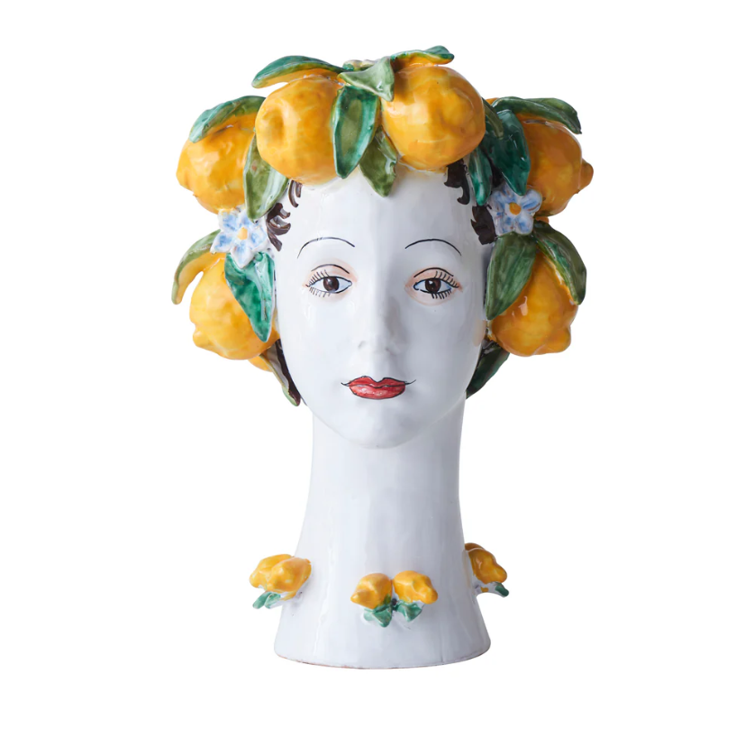 Donatello Lemon Head Vase
