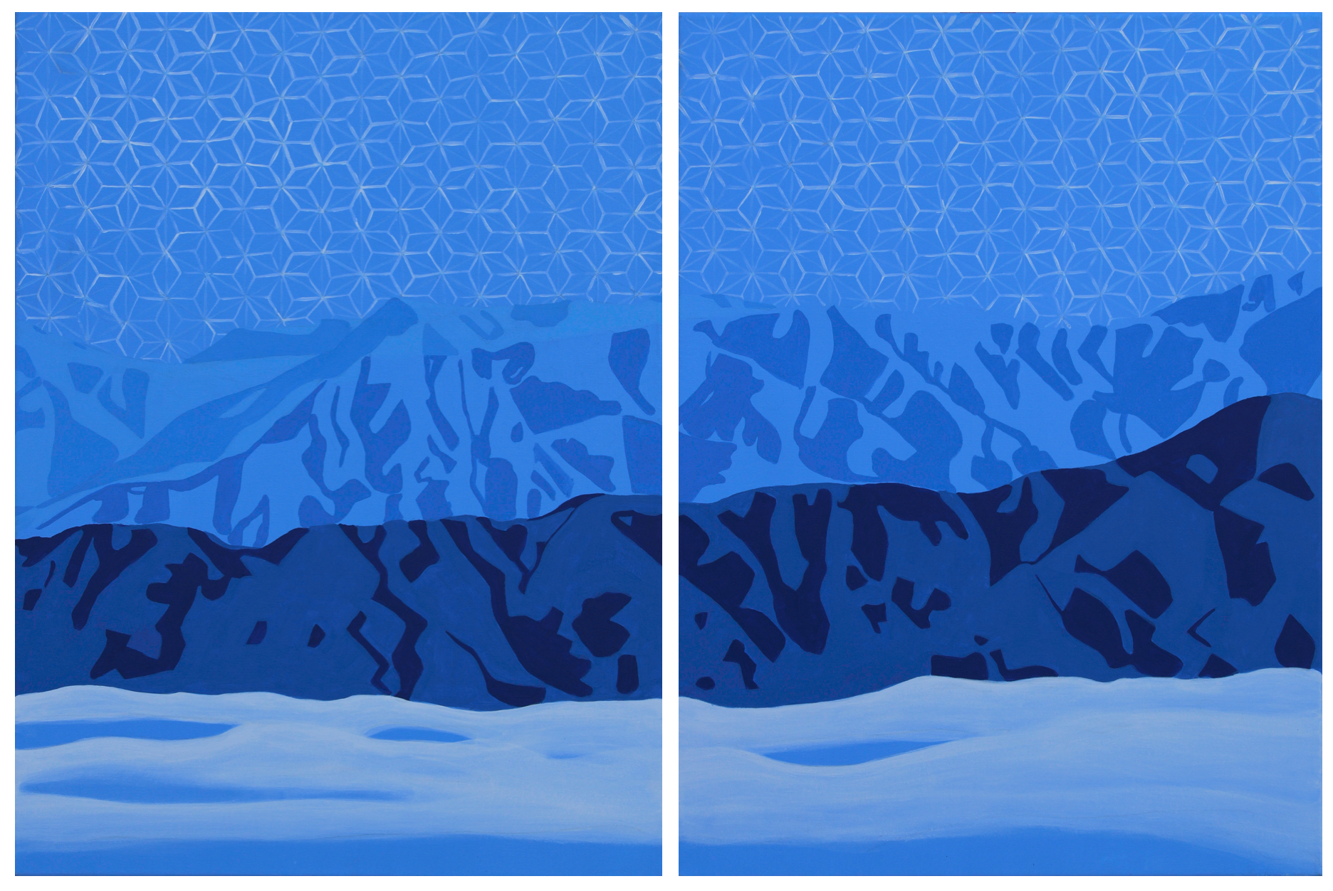 "Hazy Mountains", Print, 24x36"