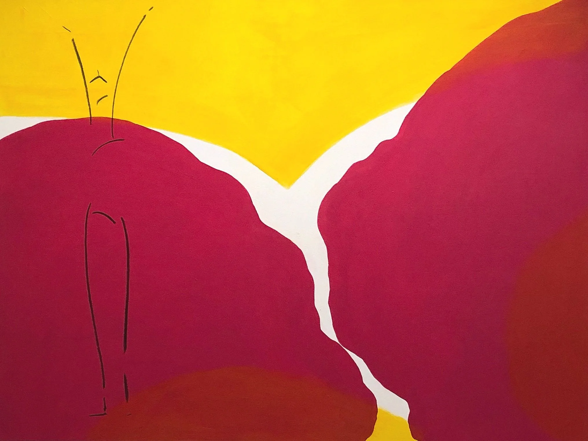 Dancer, 36" x 42", acrylic