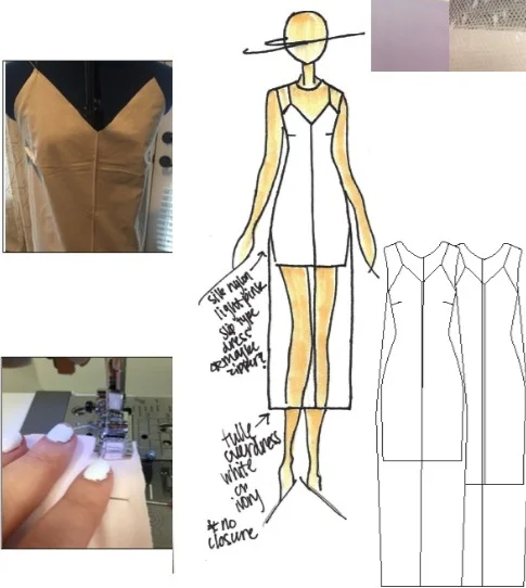 See through dress with slip beginning stages