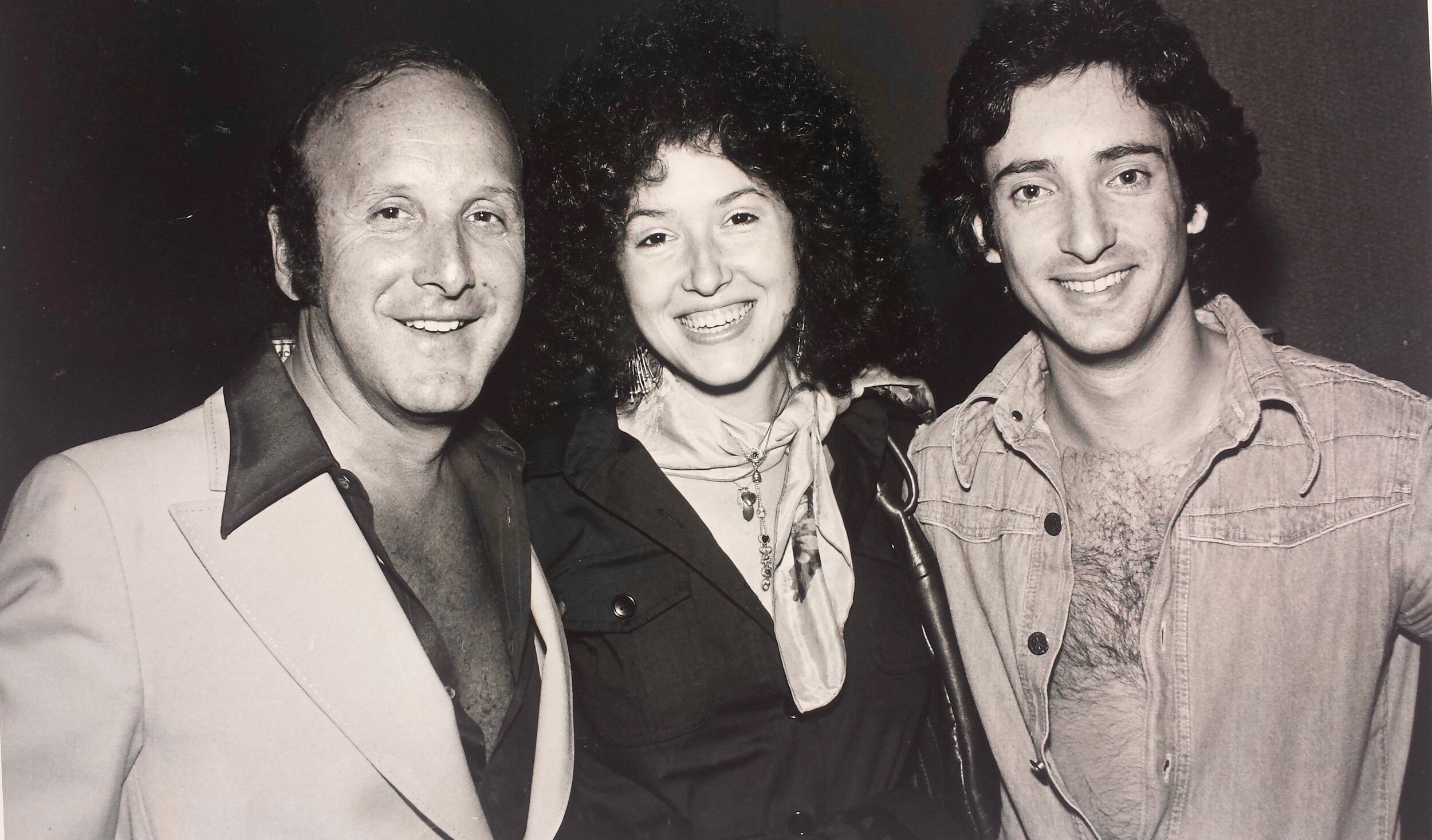  With Arista President Clive Davis and Melissa Manchester 