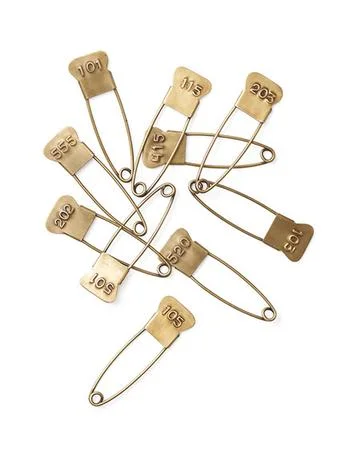 Brass Number Pins