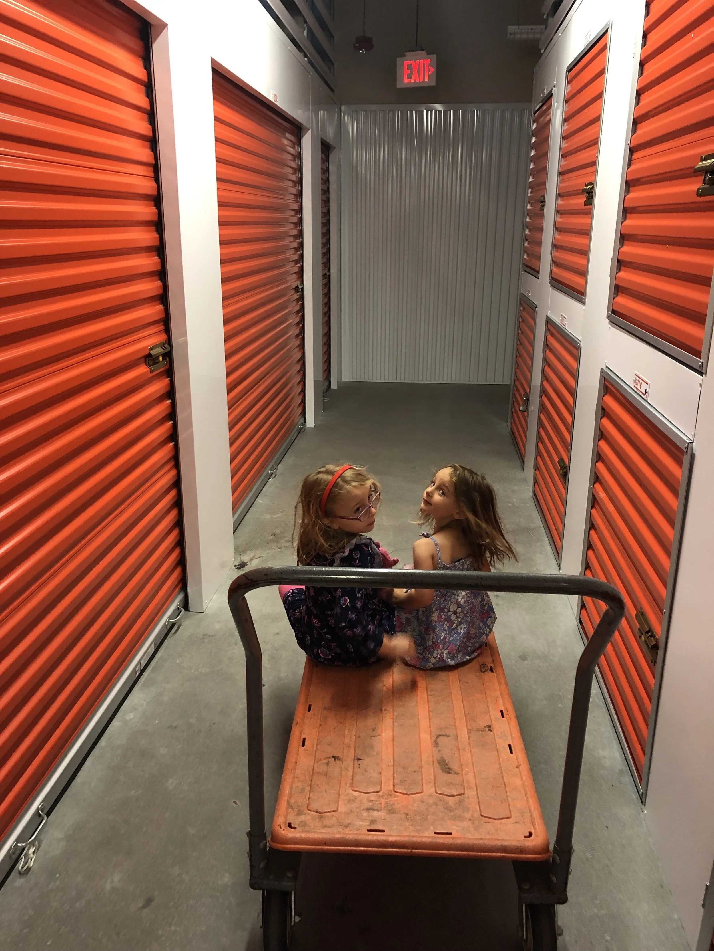 Getting ready, all our stuff will fit in here...