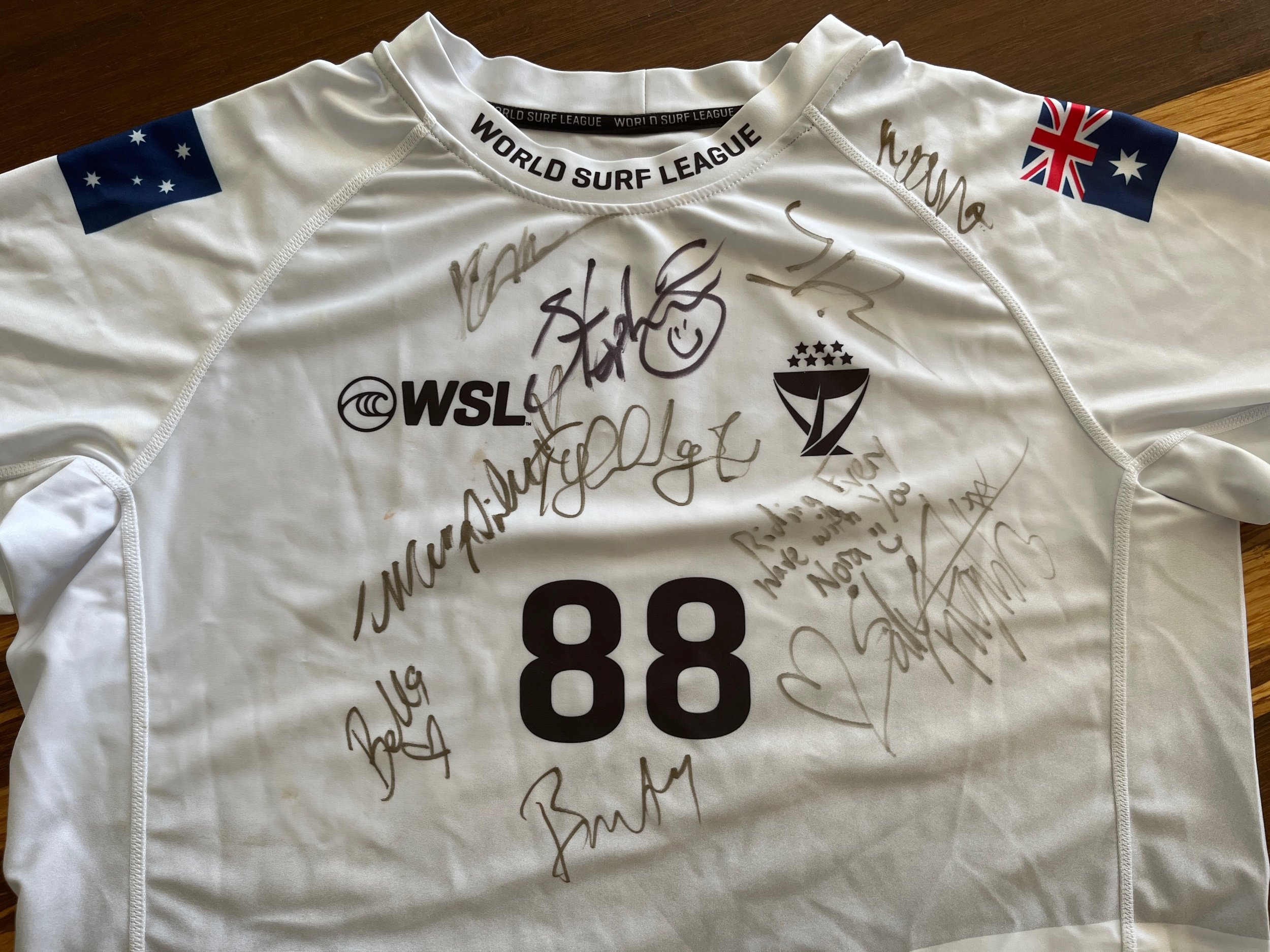 Nora's signed Stephanie Gilmore top