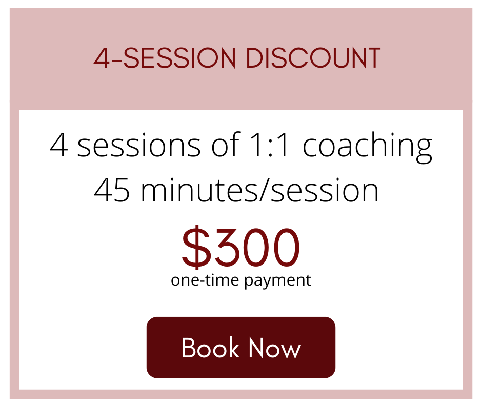 payment for 4 session coaching package