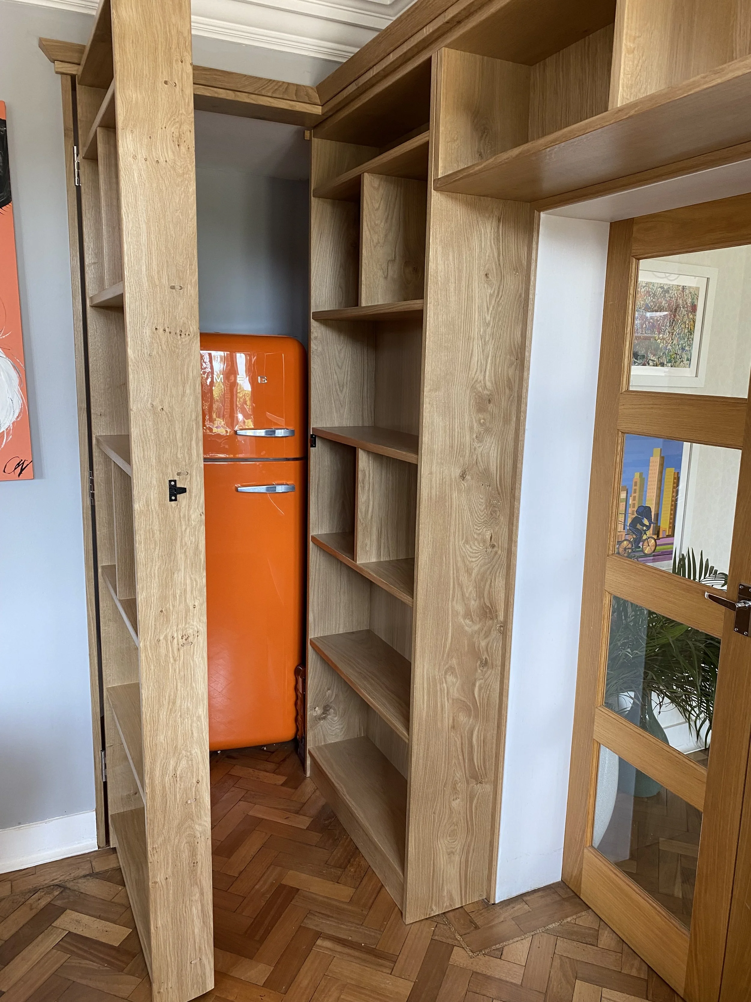 Bespoke Oak shelve in Sidcup.jpeg