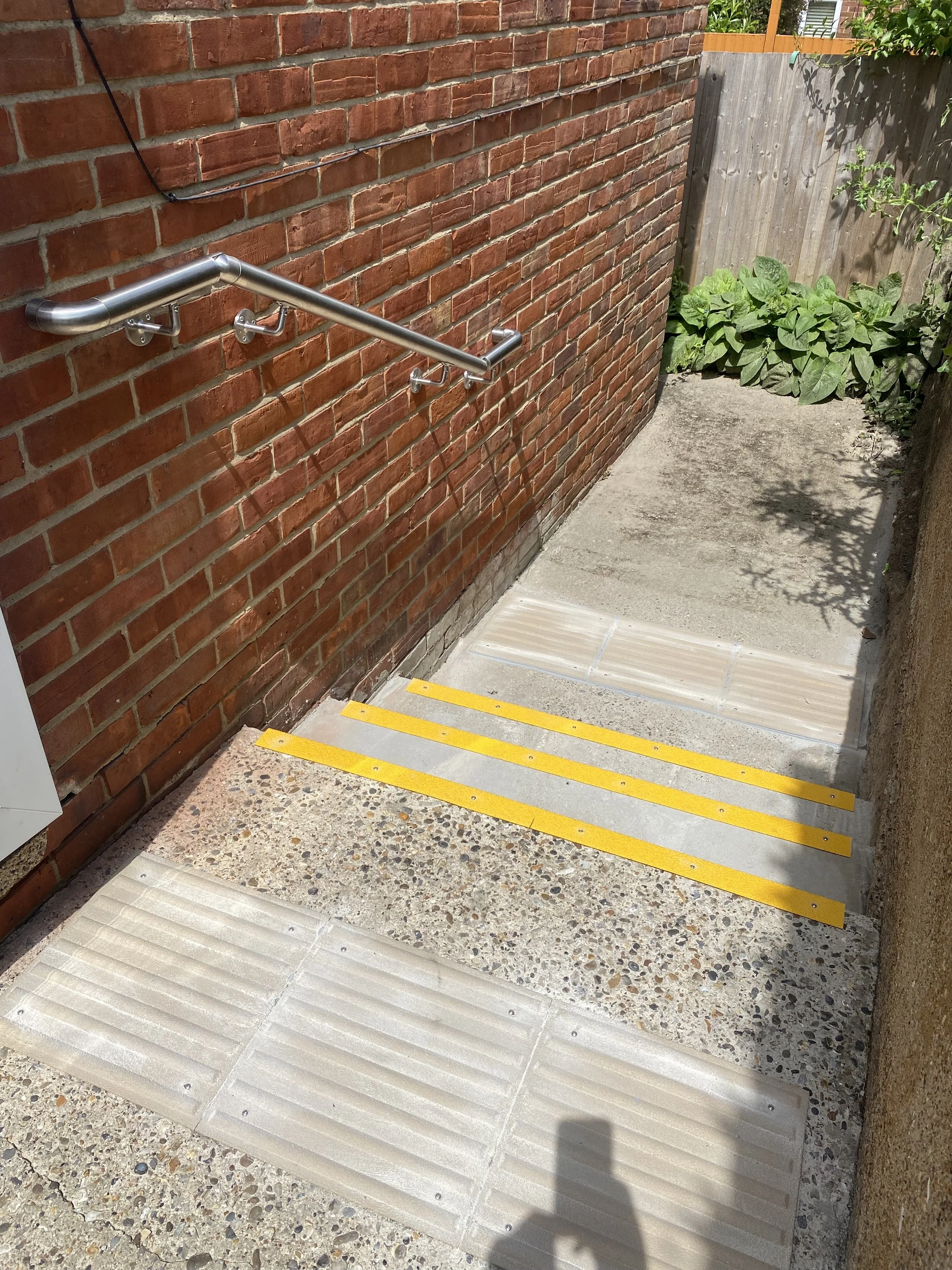 Fire regulation steps installed in Sidcup Baptist Church.jpeg
