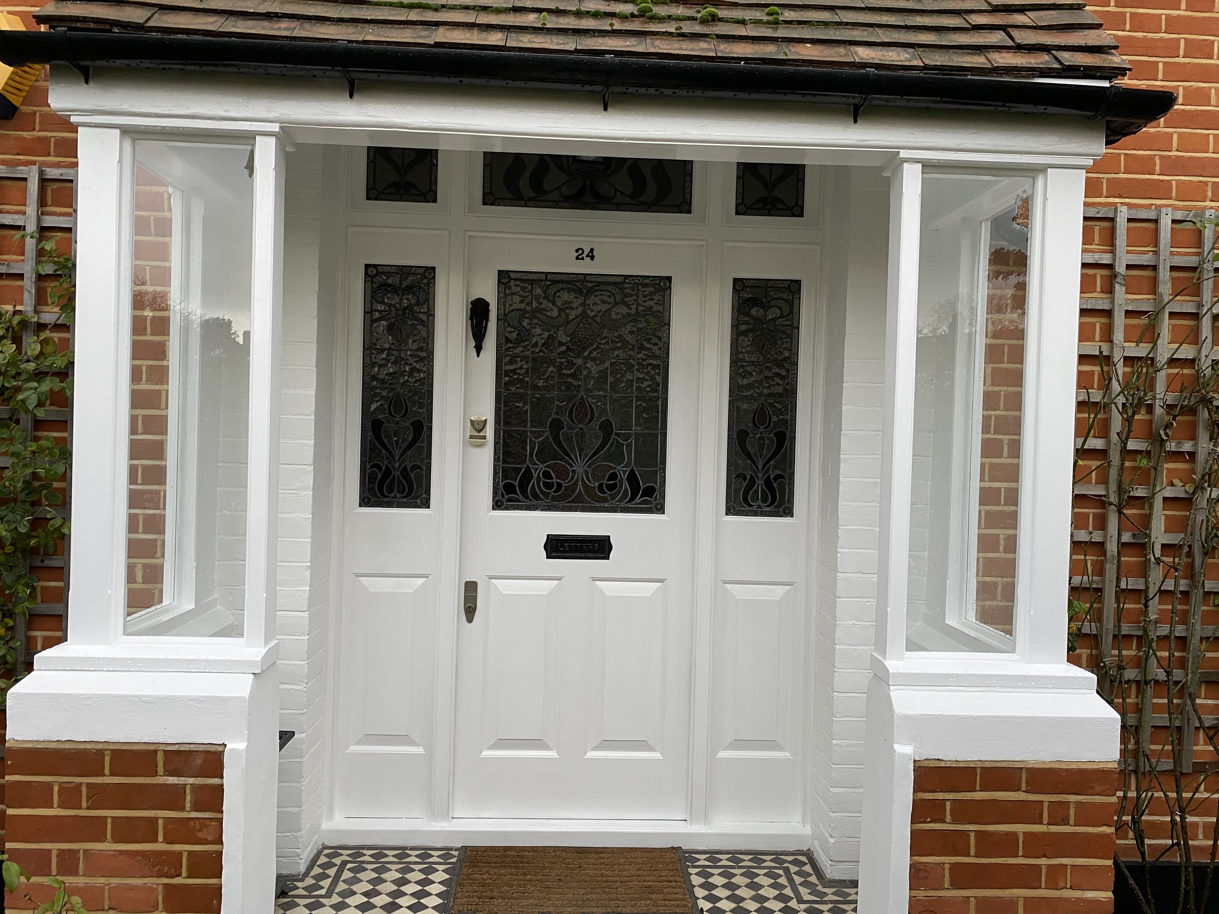 Porch woodwork renewed Beechill road Eltham.jpeg