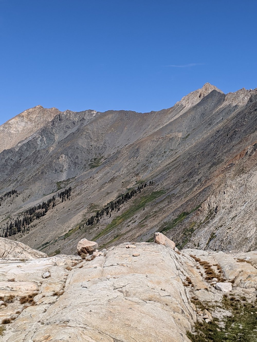  Black Rock Pass from Sawtooth Pass Trail (note, the zig-zagging switchbacks) 