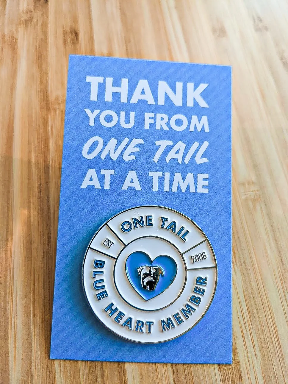 Blue Heart Member Pin