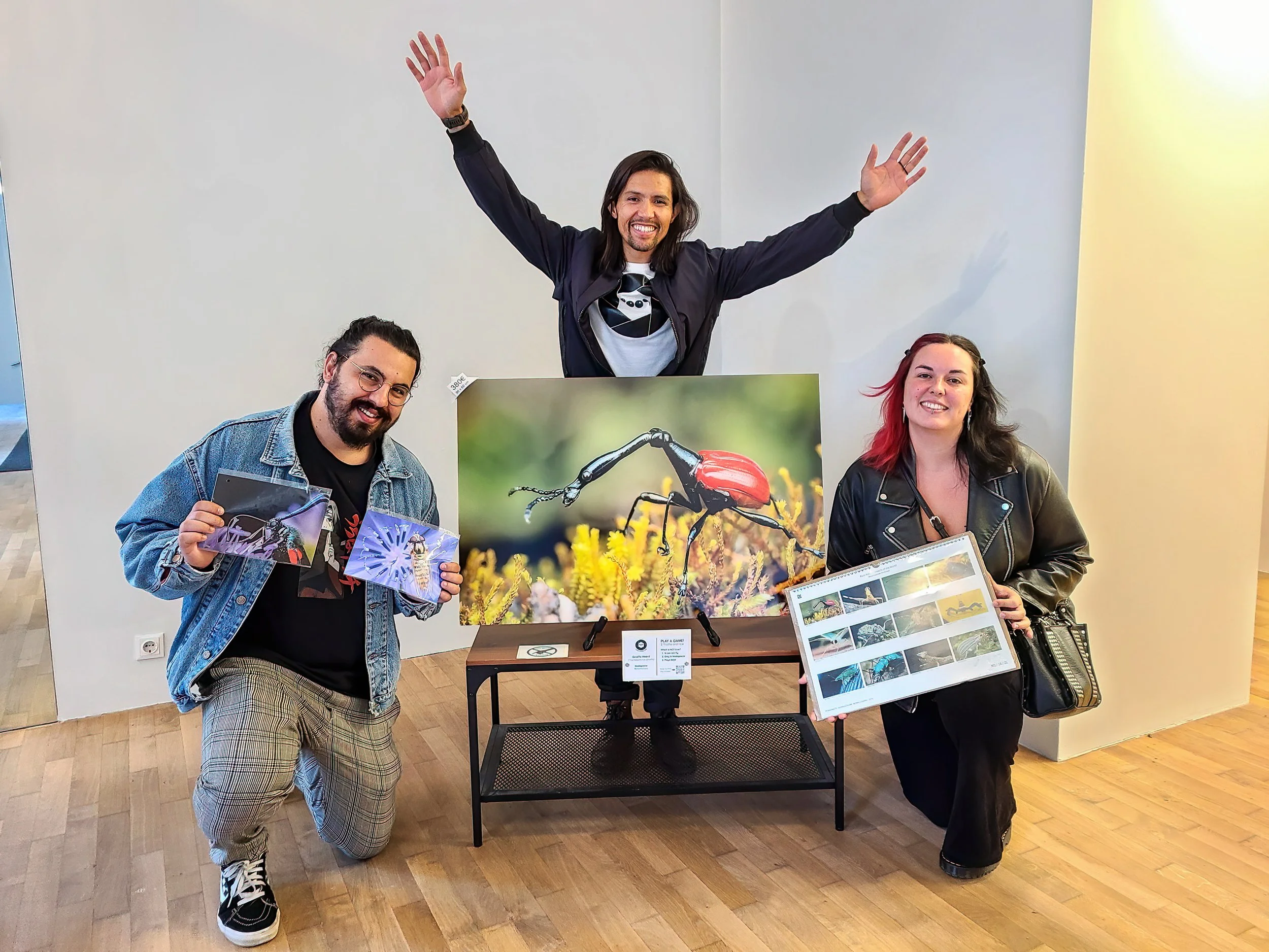 Greek Visitors Celebrate Their Finds