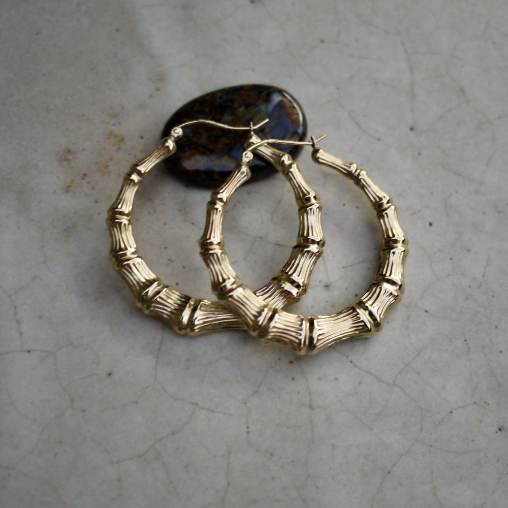 CLASSIC BAMBOO HOOPS (MED)