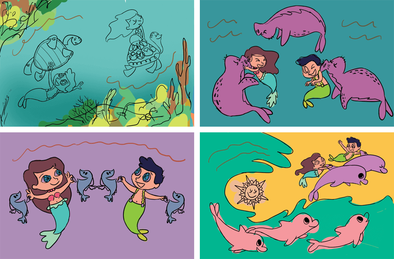Color Composition for Counting In The Ocean (Bilangan Sa Karagatan) Childrens Book Illustrations for Vibal Group by Jeca Martinez 1.png