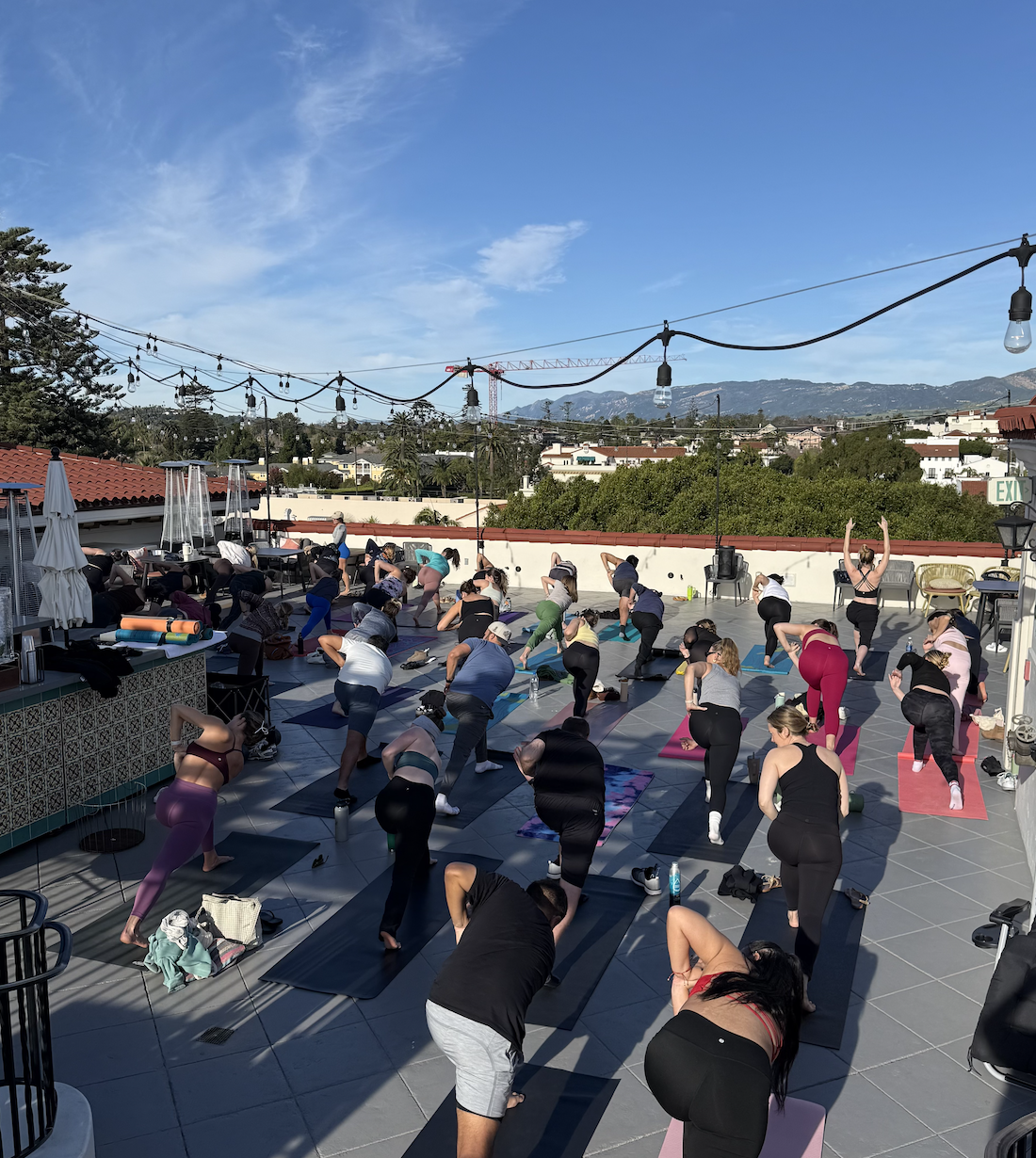 Rooftop Yoga at The Kimpton Canary