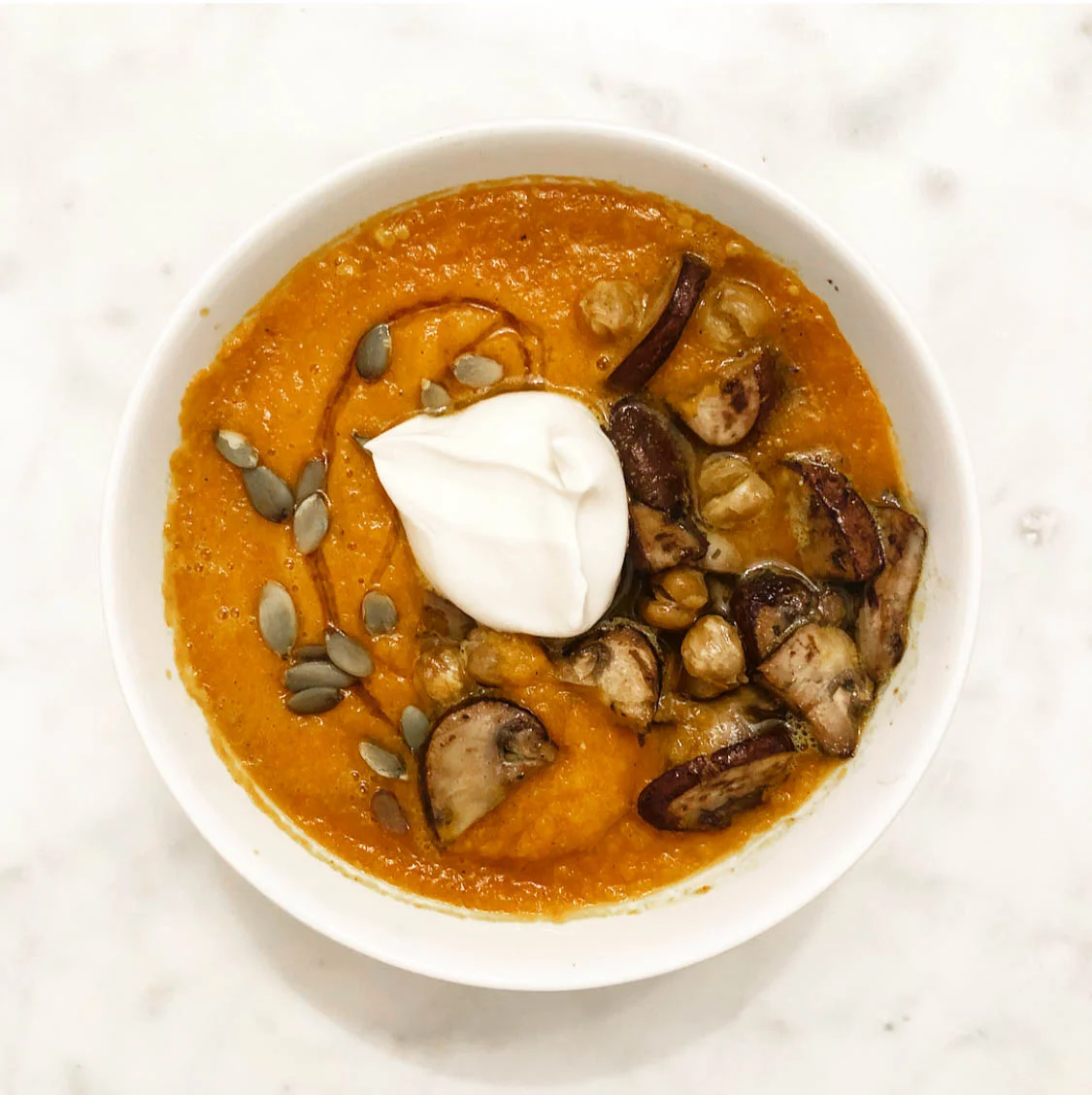 Carrot Ginger Soup (gf + df + vegan option)