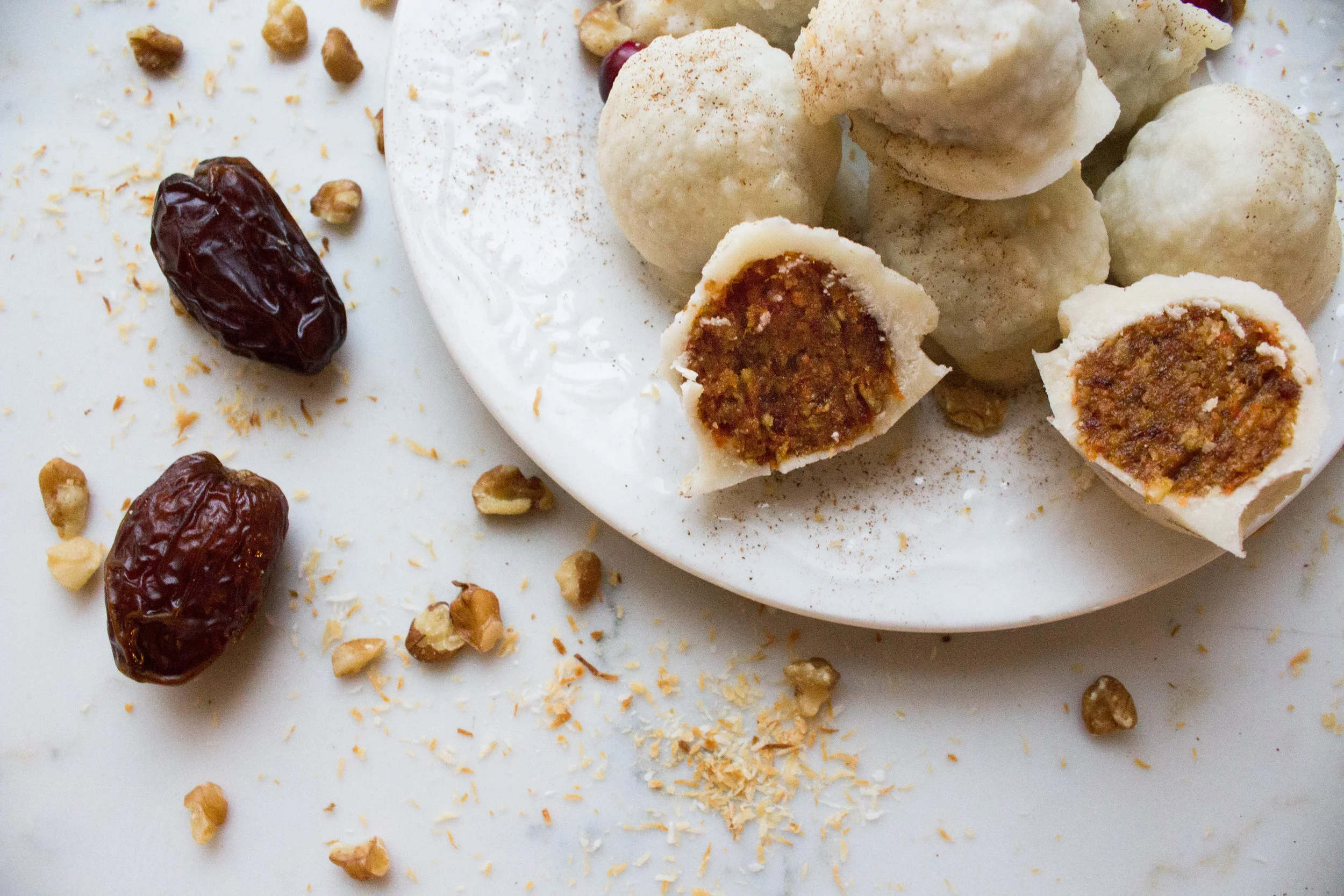 Raw Carrot Cake Truffles