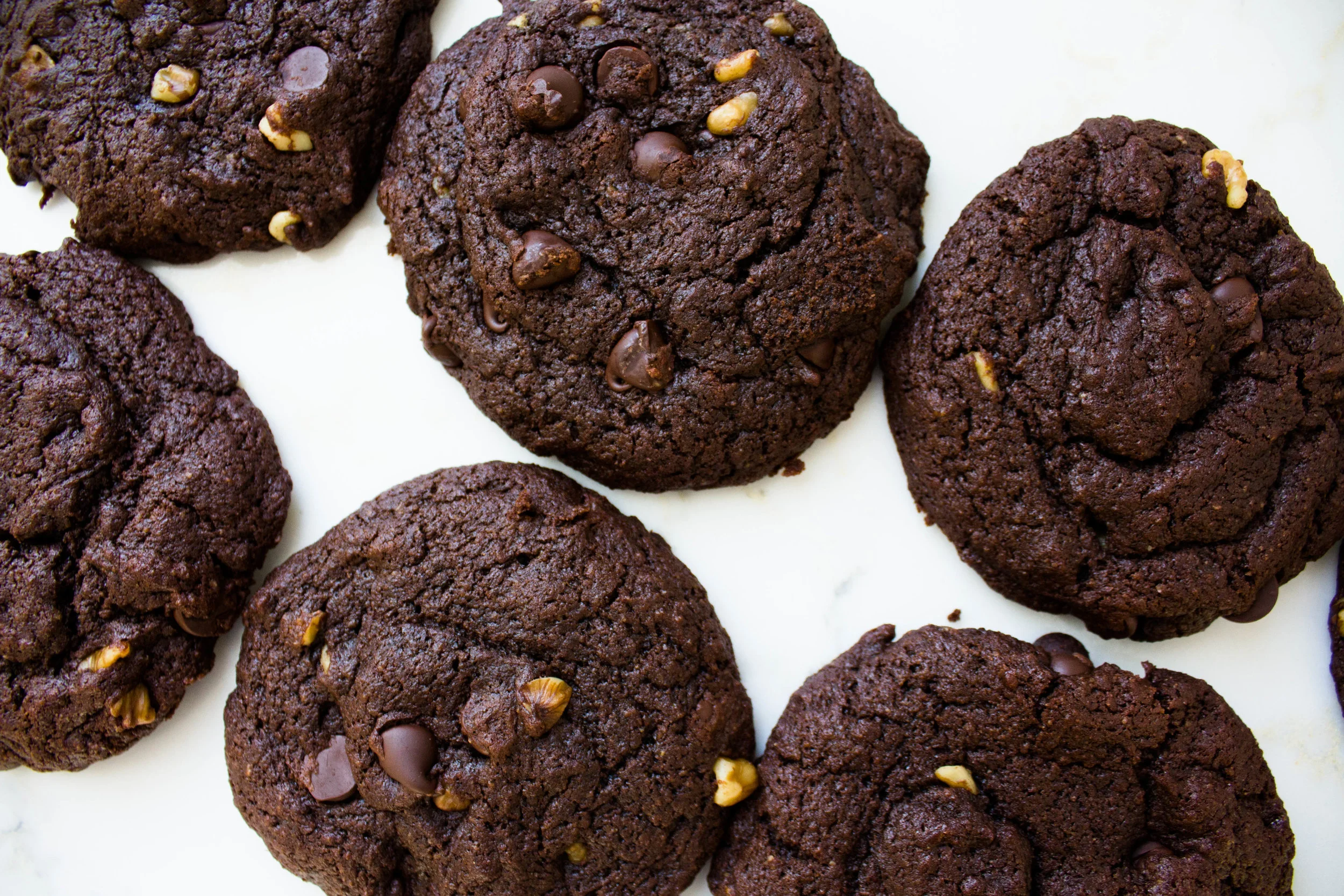 Double Chocolate Chip Walnut Cookies