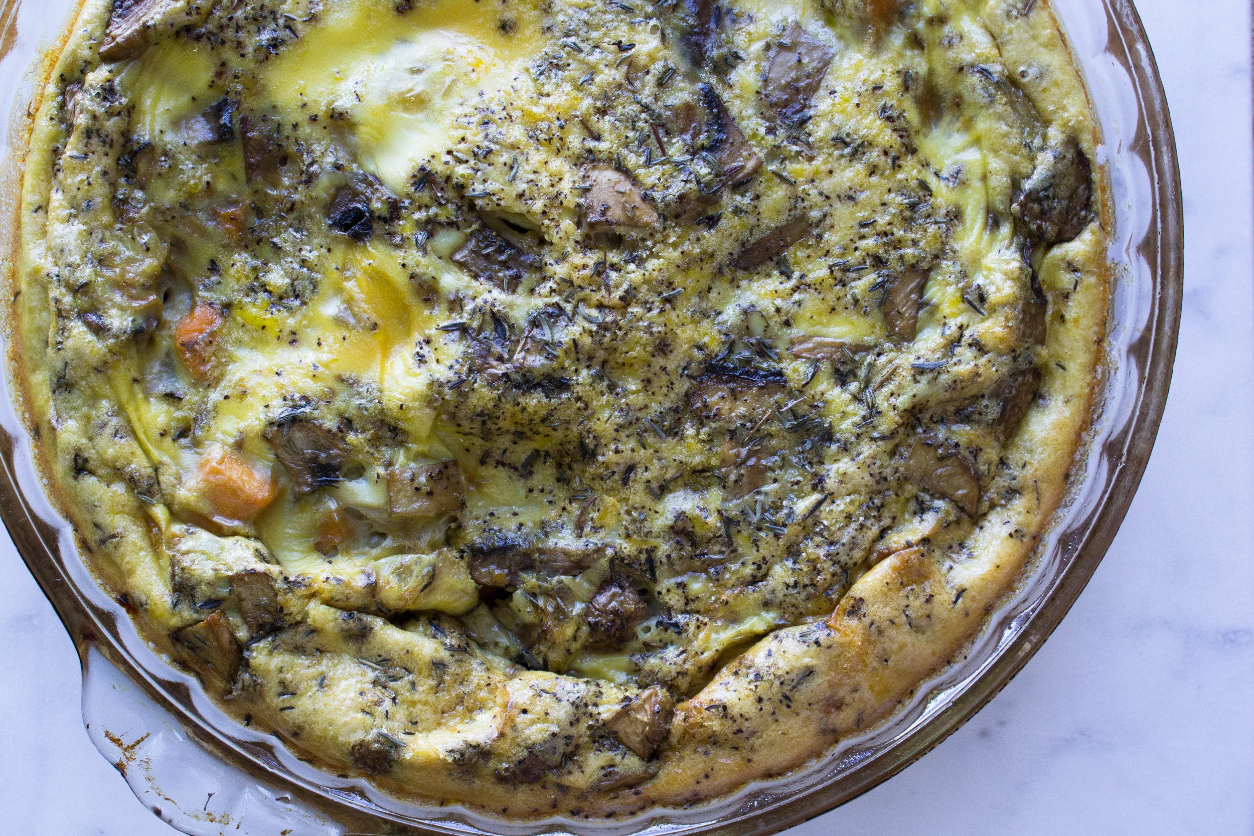 Sweet Potato, Mushroom and Caramelized Onion Frittata