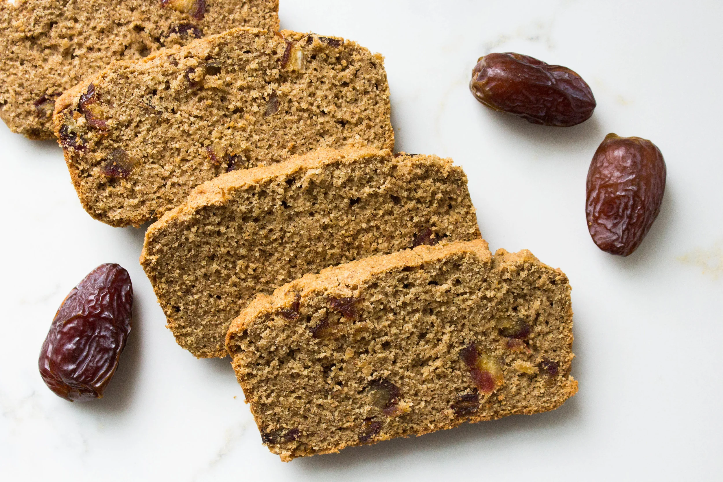 Flourless Cinnamon Date Bread (gf + paleo)