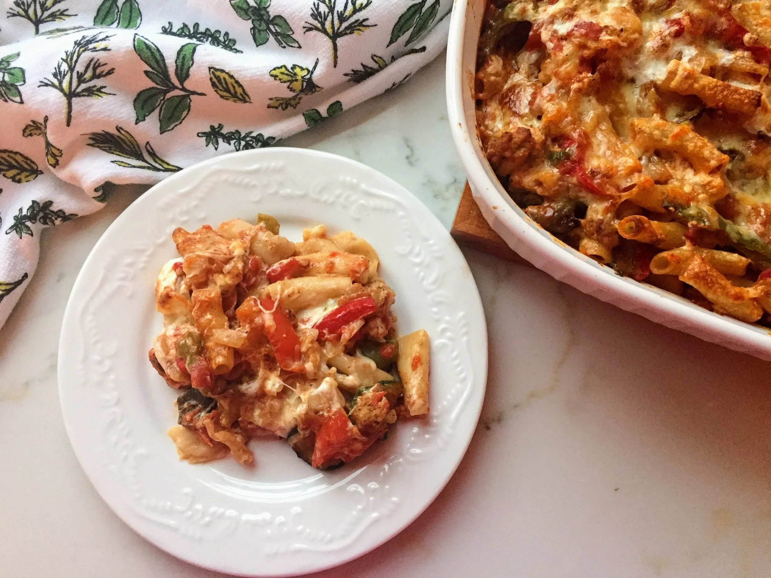 Veggie Baked Ziti (gf)