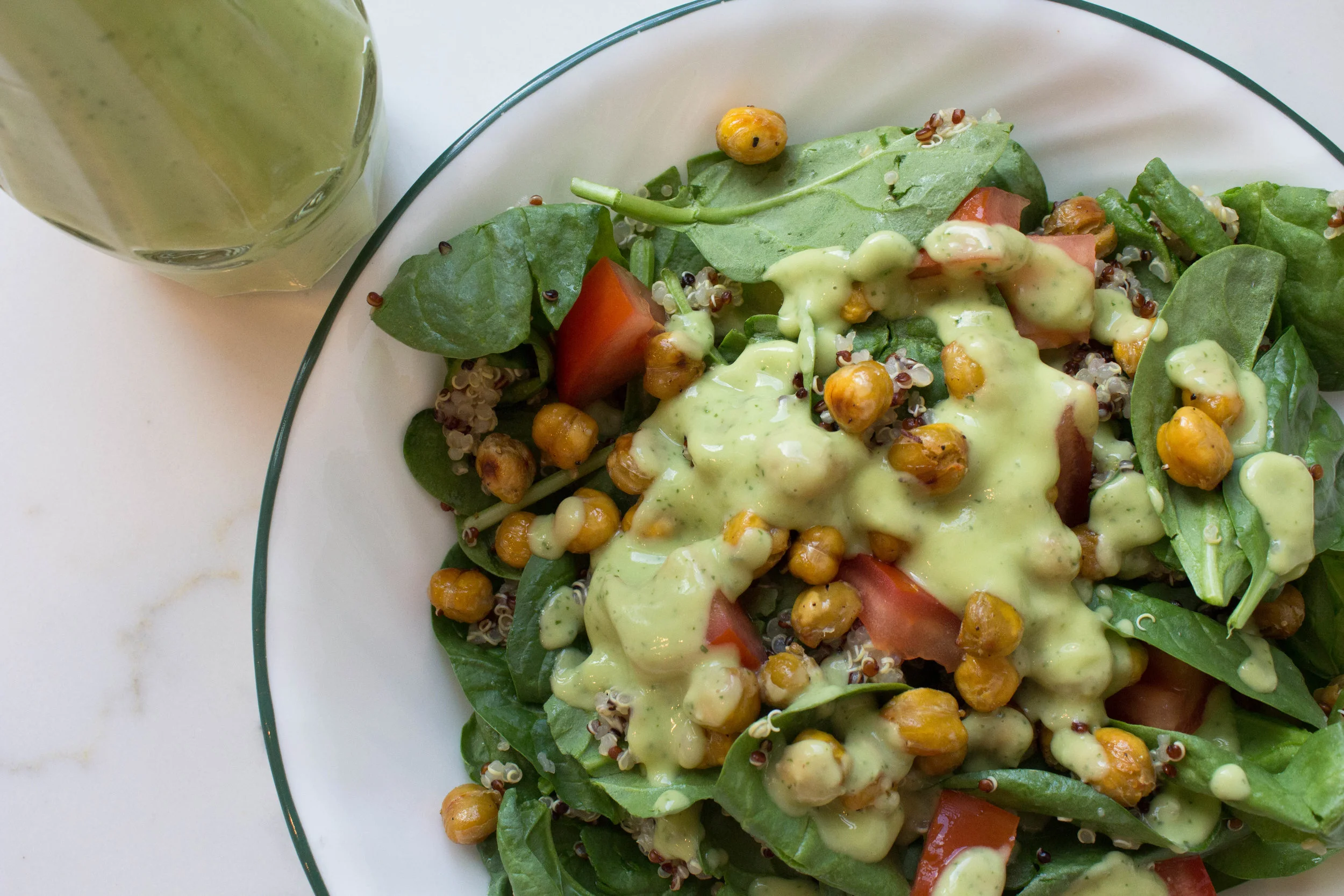 Creamy Avocado Dressing (gf + vegan)