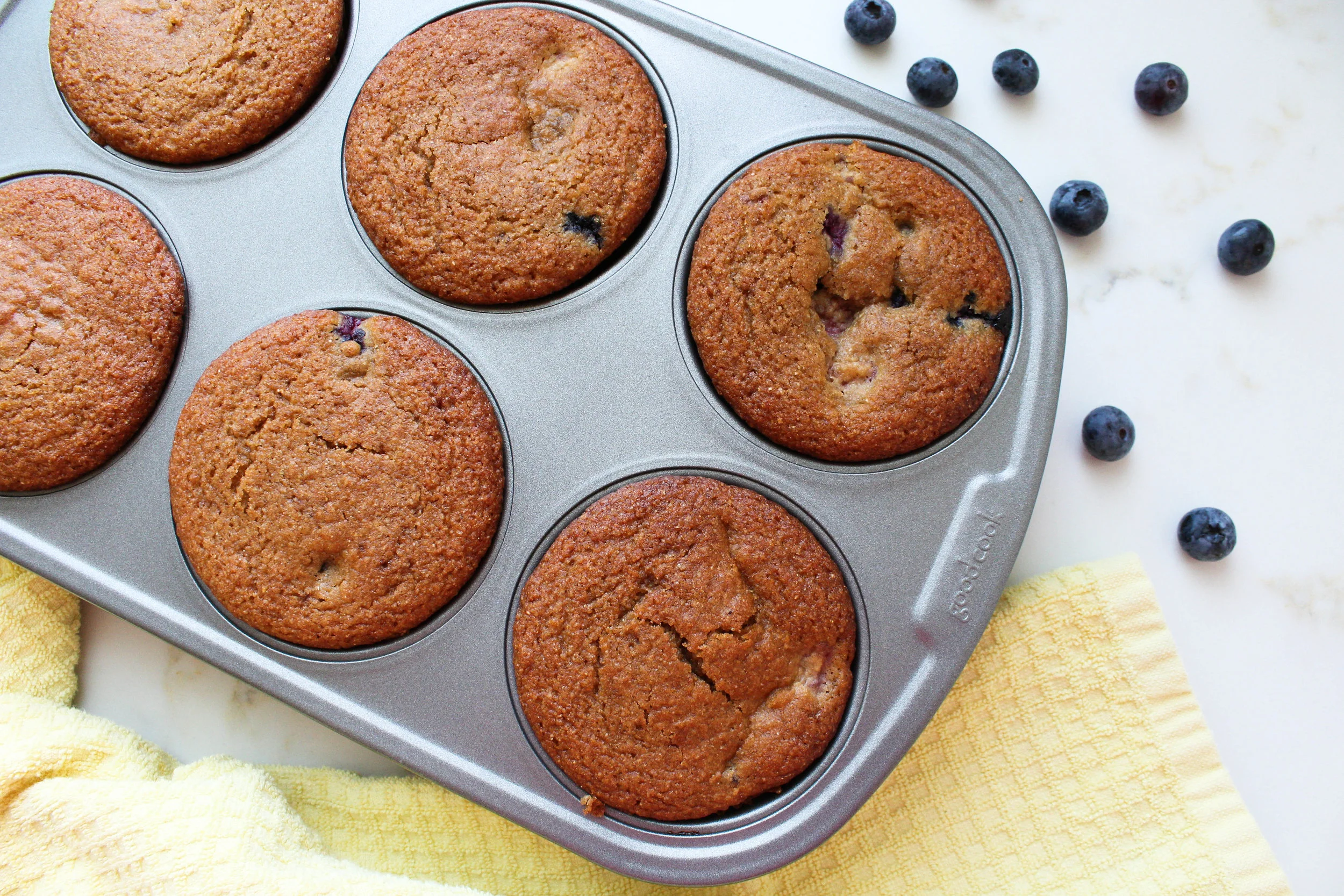 Jumbo Berry Corn Muffins (gf + df)
