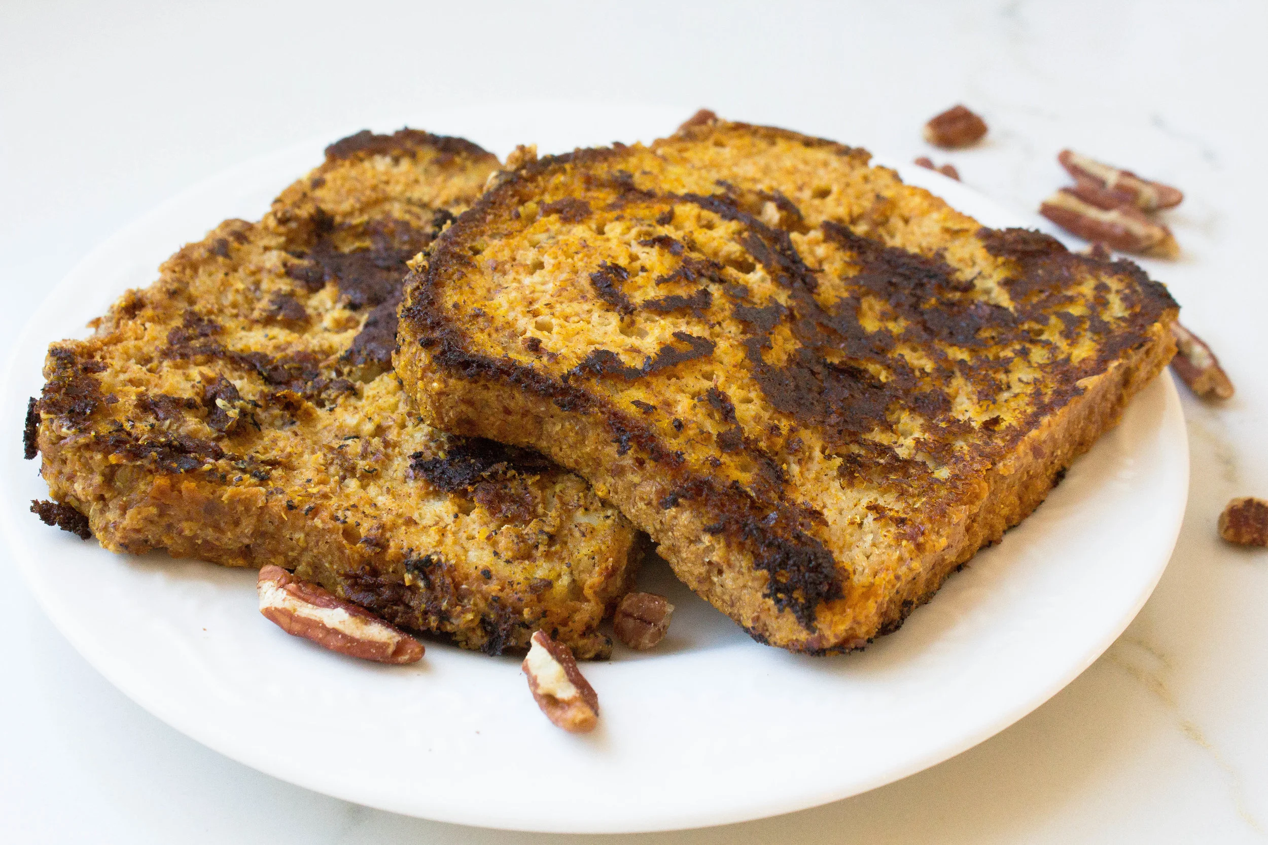 Pumpkin French Toast 2 Ways (gf + df + vegan option)