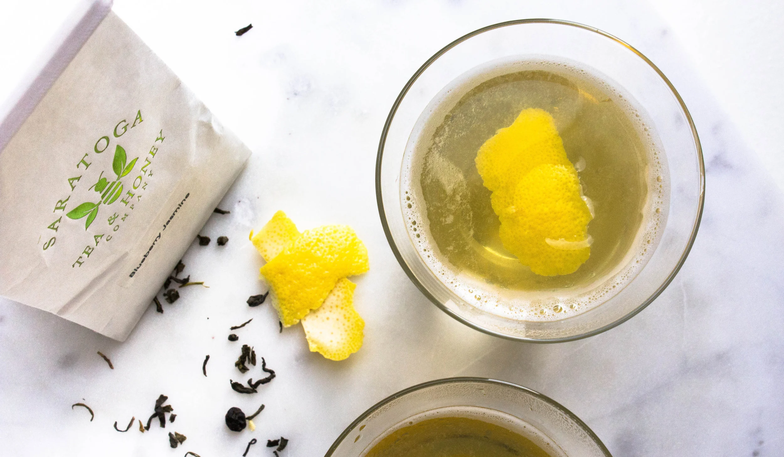 Blueberry Jasmine Tea Cocktail (gf + vegan)