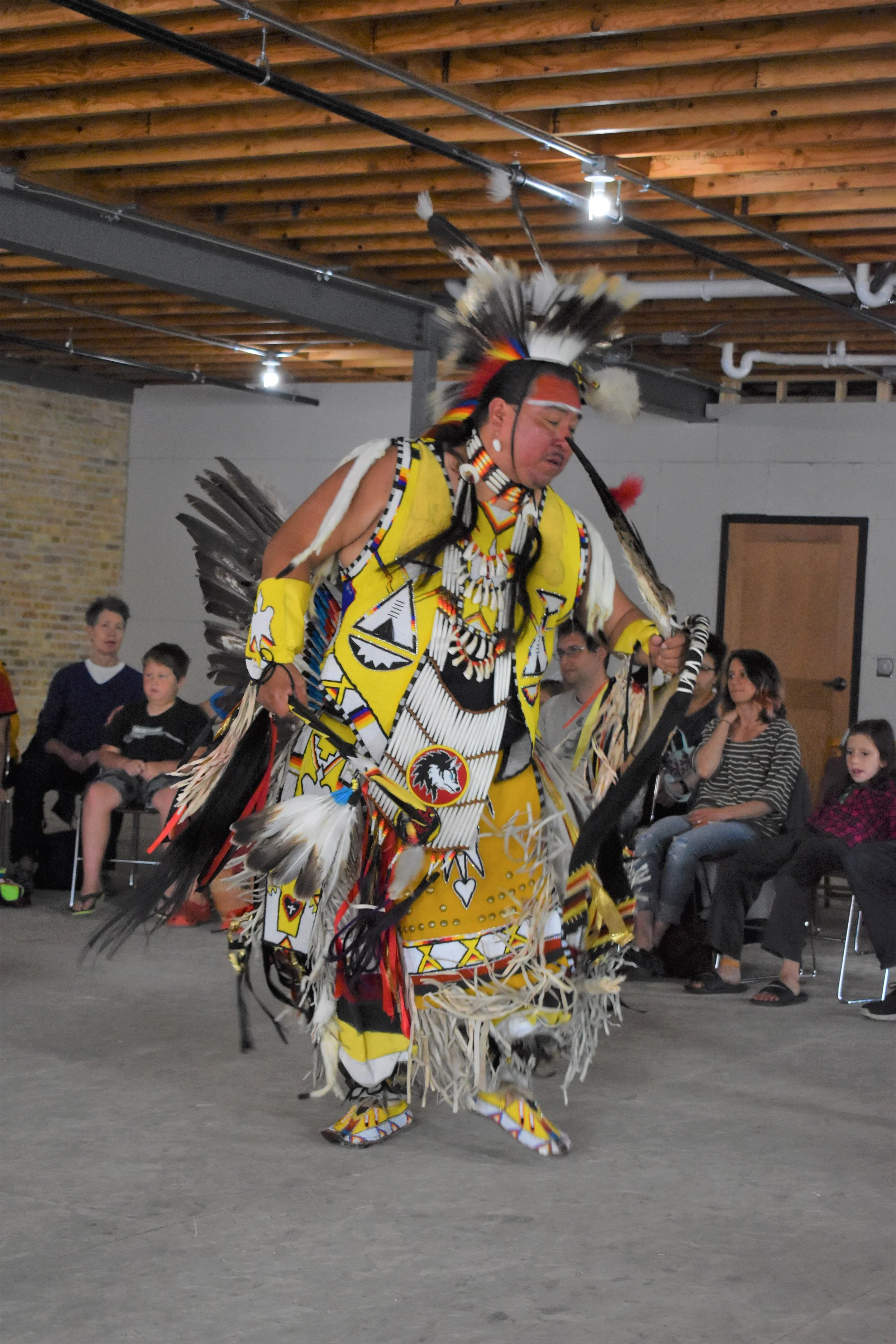 Singer and Men’s Traditional dancer Kelly Logan