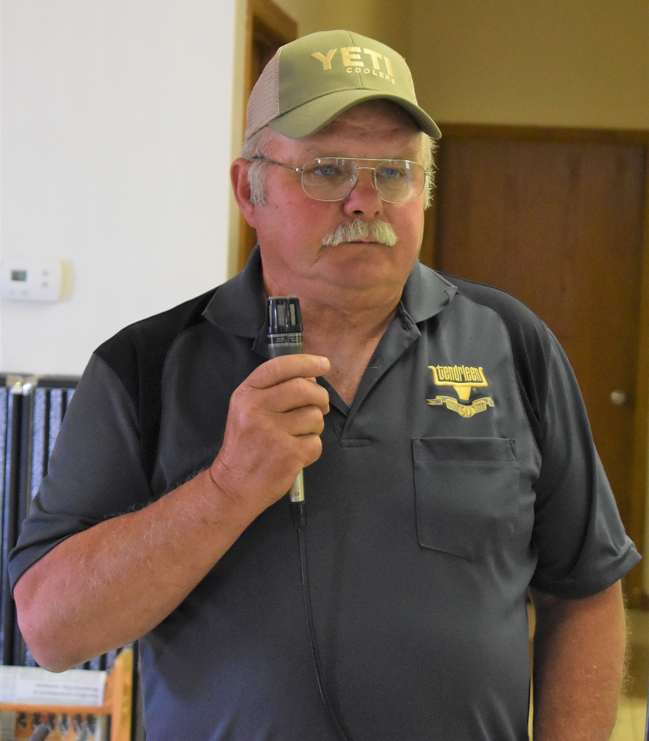 Richland County Board member, District 3 supervisor and Yuba President, Jim Huffman listens to his constituents