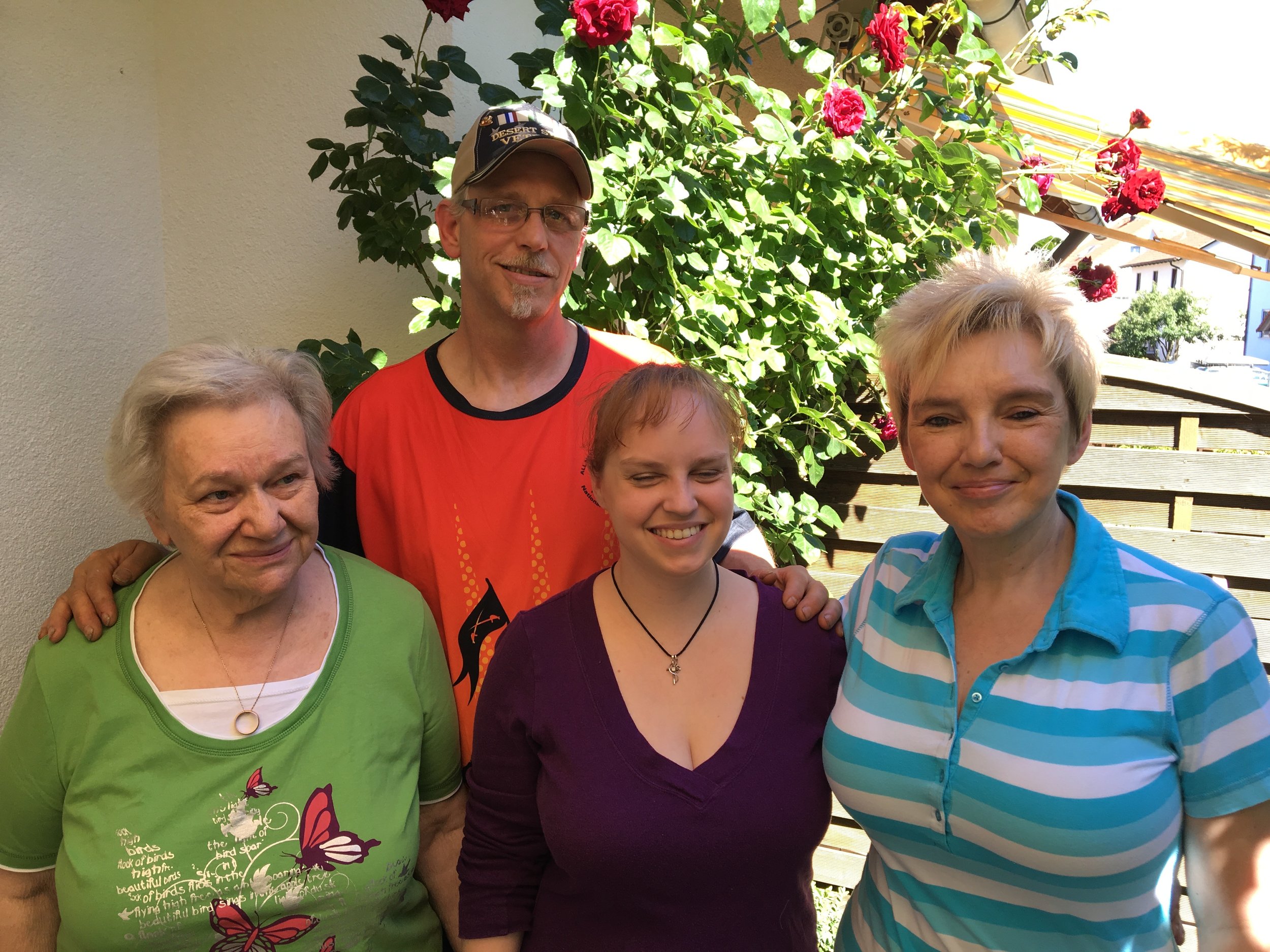 Nick Nolte with his German family