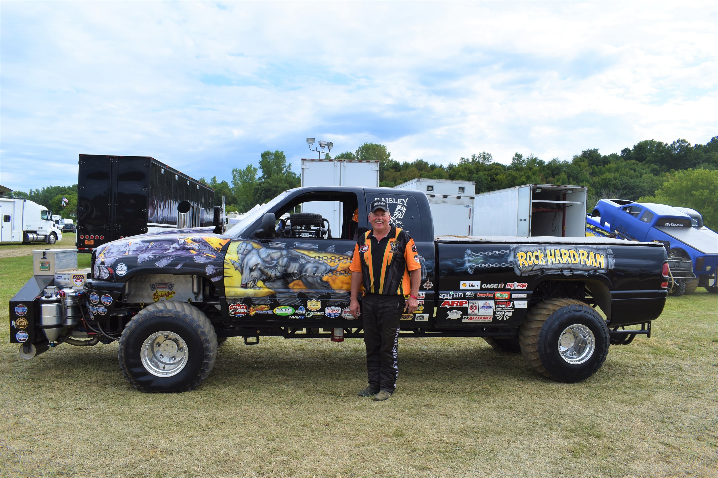 Van Haisley took first in the Super Stock Super Diesel Truck division in his truck “Rock Hard Ram”
