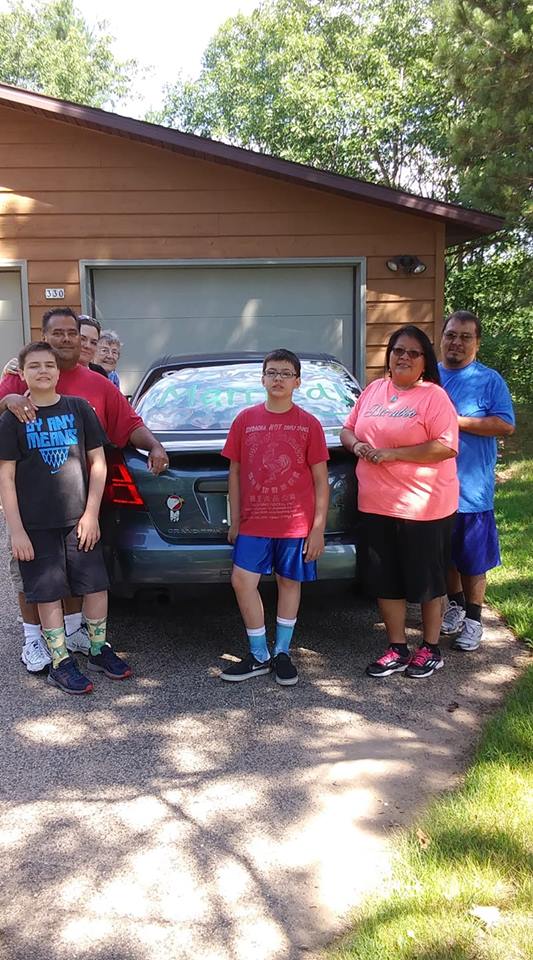 Family L to R- Me, Nathan, me, Amanda, Mom, Brayden, and my Dine sister and brother Netta and Eldridge Etsitty