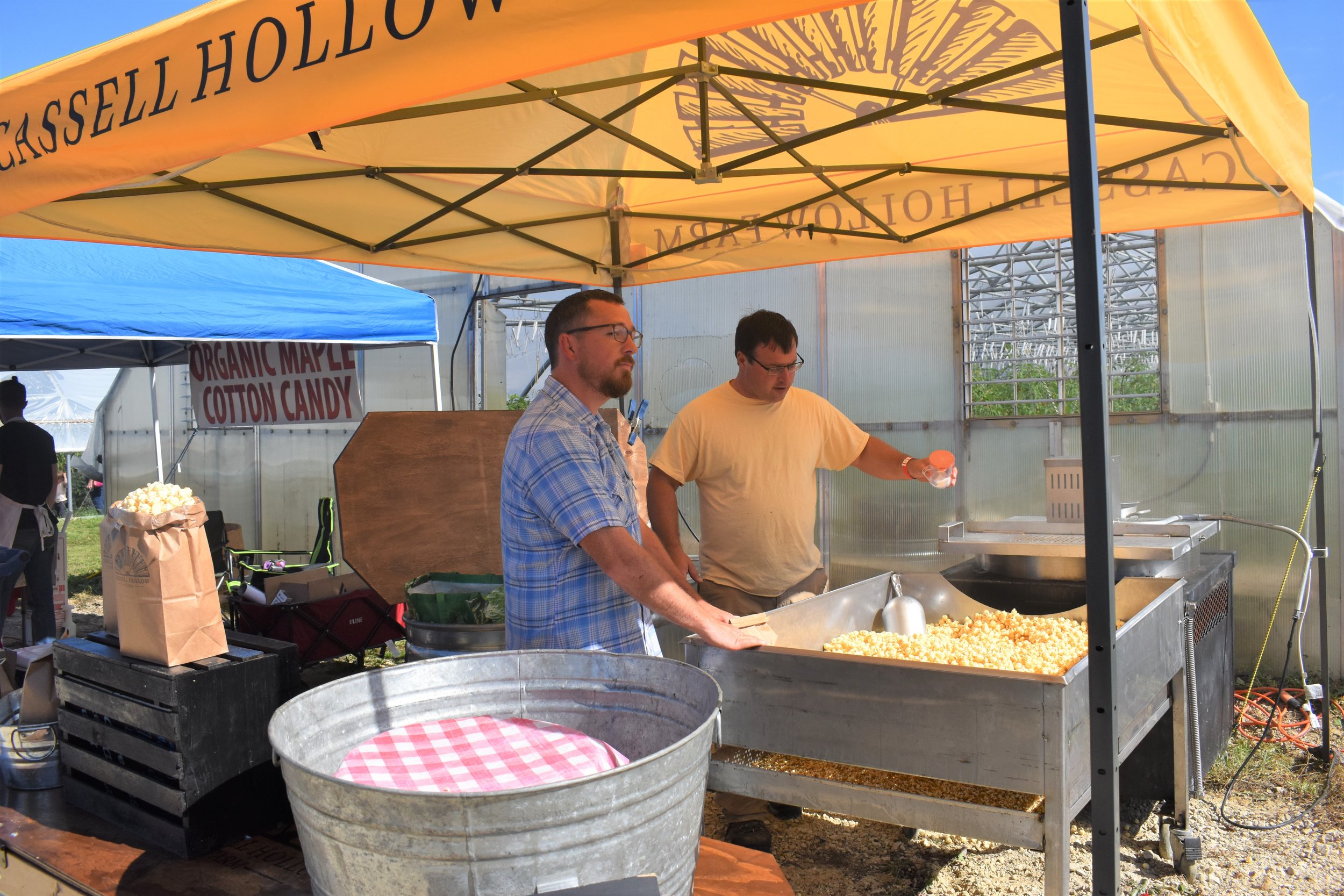  Cassell Hollow Farm serving up maple popcorn 