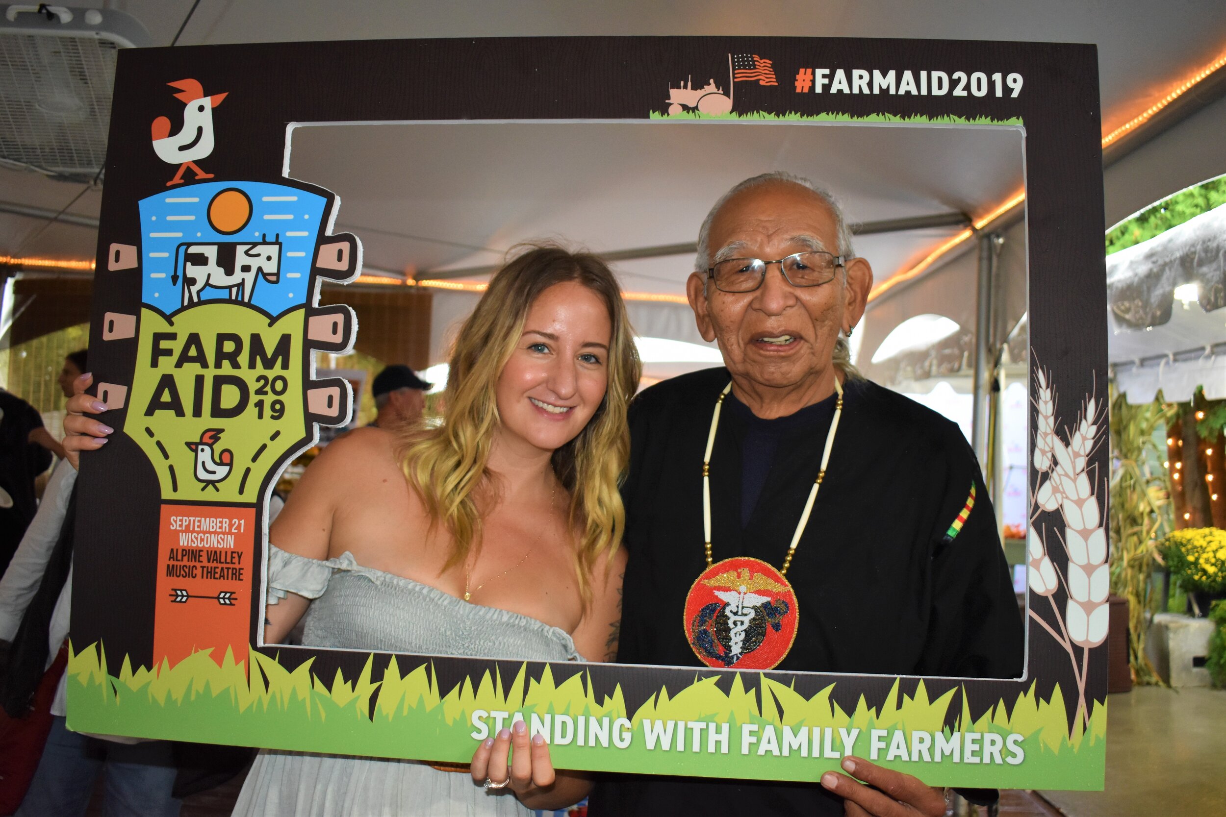 Singer Margo Price and Andy Thundercloud