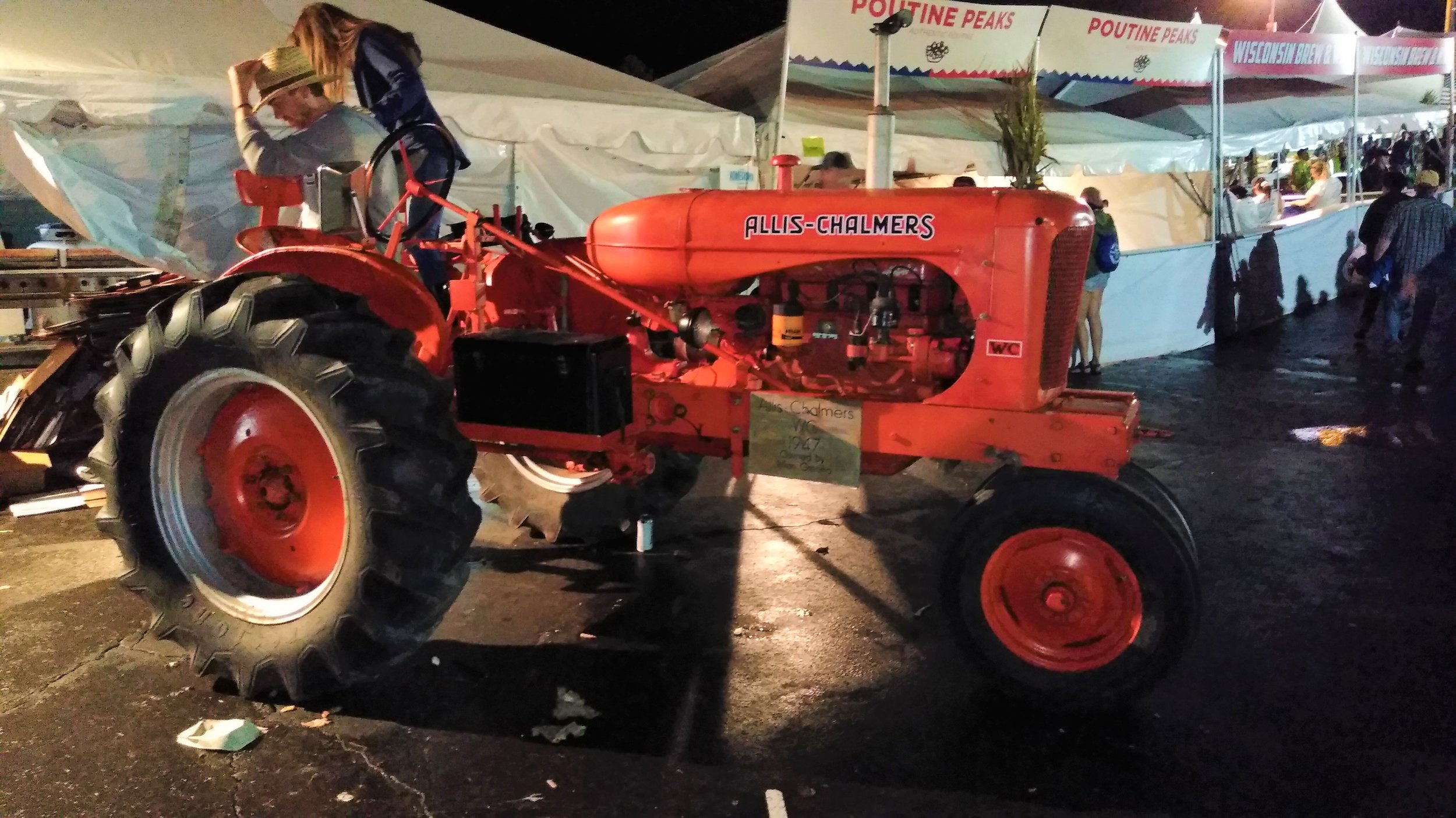  The Greeno tractor on display at Farm Aid 2019. 