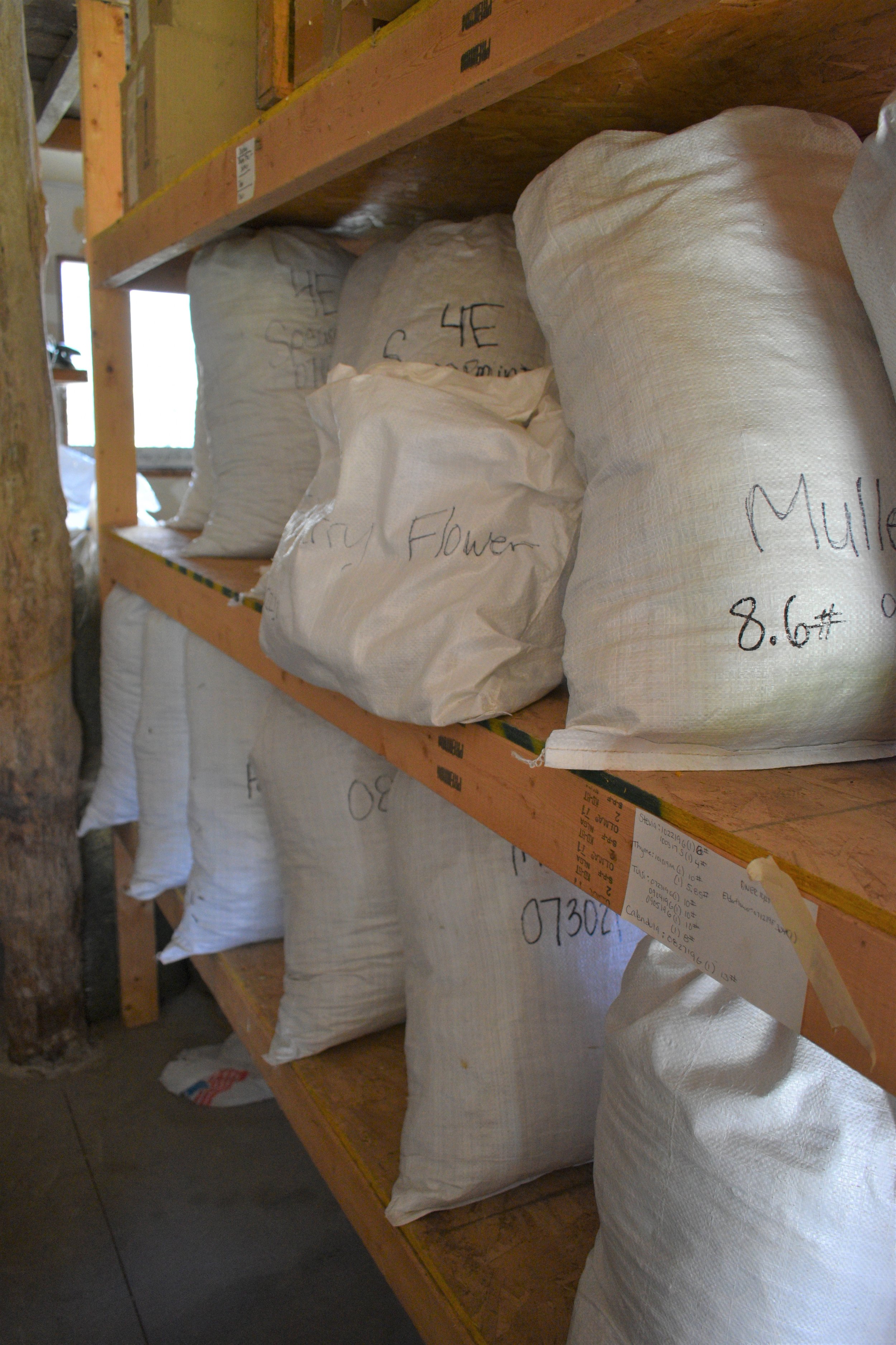  Newly dried material waiting to be brought to the store in North Freedom, WI. 