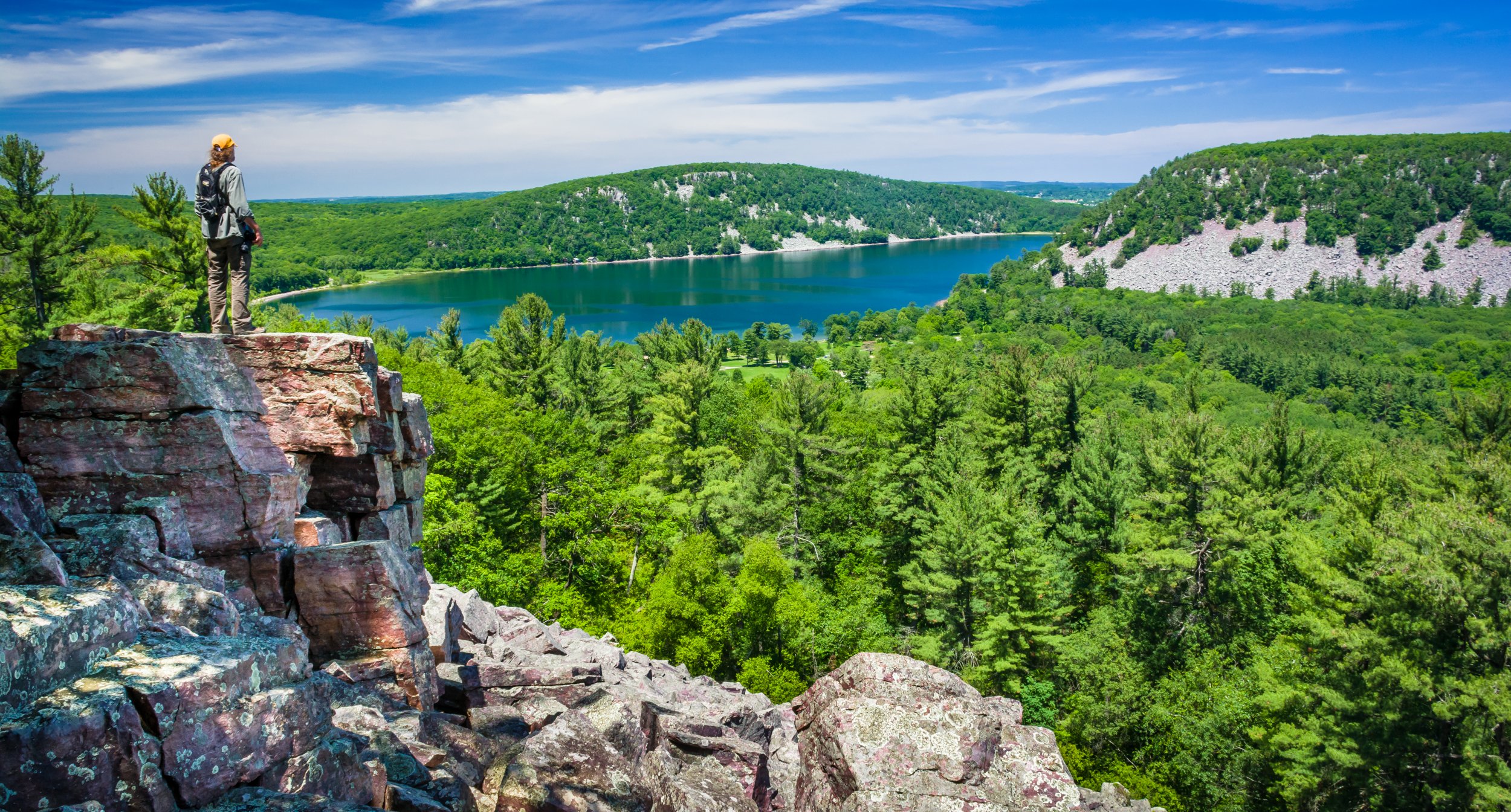  Looking Northwest from the South ridge, Devil’s Lake State Park   Photo by:Yenti Eilertson 