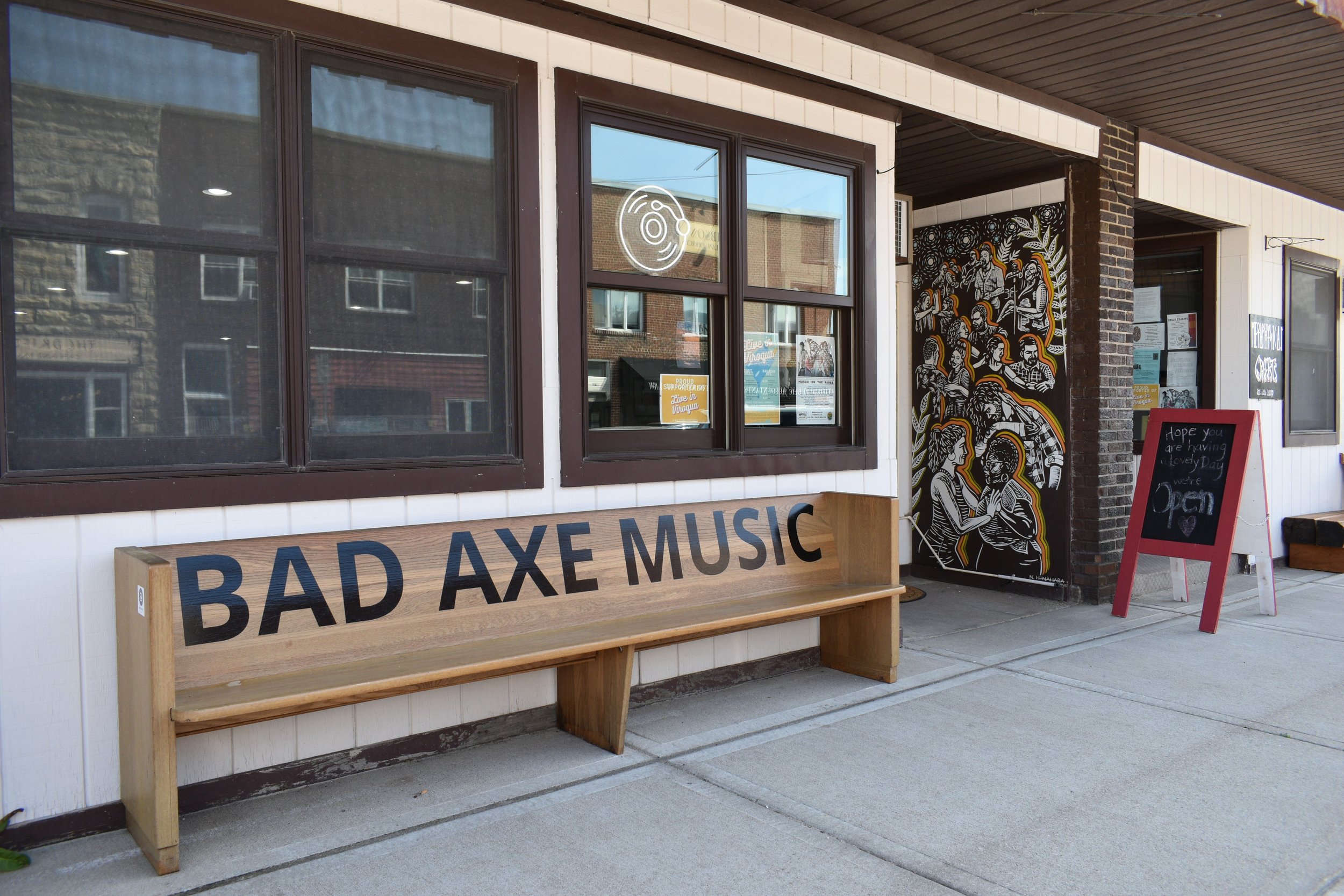  Bad Axe Music and Metaphysical Graffiti are openly connected inside. 