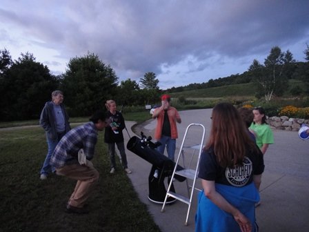  Kickapoo Valley Reserve astro educators at one of their star parties. Pictured center, John Heasley. Contributed photo 