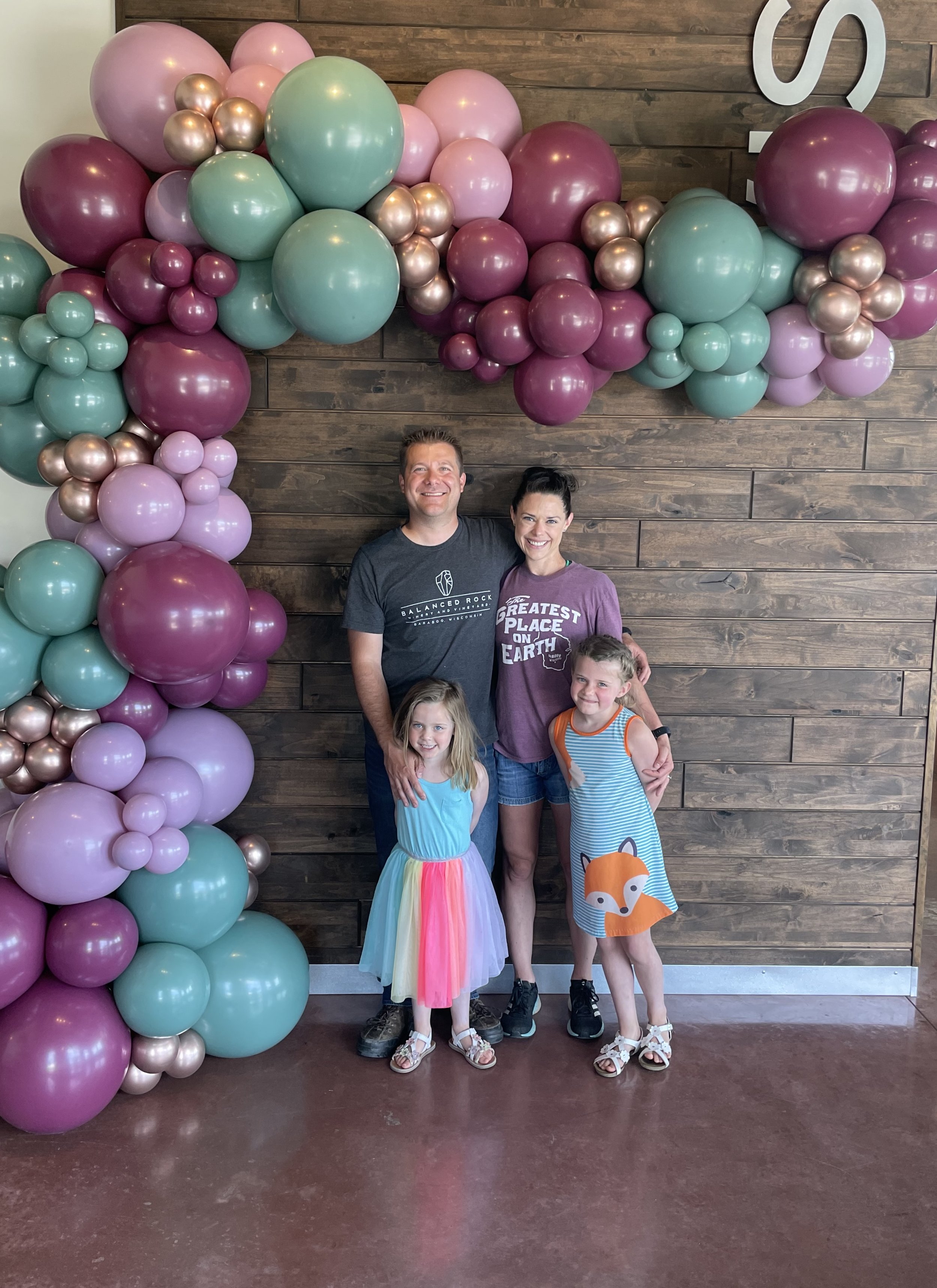  Balanced Rock owners, Matt and Kristin Boegner with their children.  