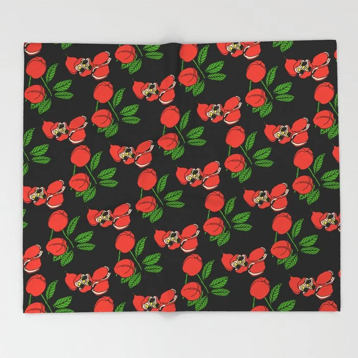 Robin Clare Ackee Throw Blanket