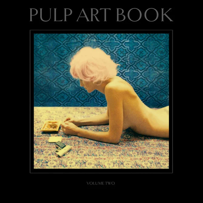 Pulp Art Book: Volume Two Nazraeli Press Hardcover, 12 x 12, 72 pages 44 four-color plates Designed as a companion book to the LP-sized “Pulp Art Book: Volume One”, this much anticipated second volume builds on the first, introducing several new characters and vignettes, while solidifying Joni Harbeck and Neil Krug’s position as the hippest ex-Kansans in the contemporary art world. Poliziotteschi films were a major influence for Volume Two, in particular with the “Heist” series, which introduces Farrow, Patti and Tash. Jackie, Mystic White Flight, SummerLovers and other favorites make their appearances as well. Taken together, the characters and imagery in this fresh new collection take Pulp Art Book to a new level. “Neil Krug and Joni Harbeck have given birth to a poignant ballad of imagery that incorporates both psychedelia and spirituality. Pulp Art Book is an examination of societal life during the 1960’s and 70’s as well as a stylistic homage to B movies and Spaghetti Westerns. Krug has drawn attention in recent years for his commercial work with the likes of Ladytron, The Horrors, and Devendra Barnhart, while model Joni Harbeck has been a muse to many and is the heroine of the print trilogy.” – Planet