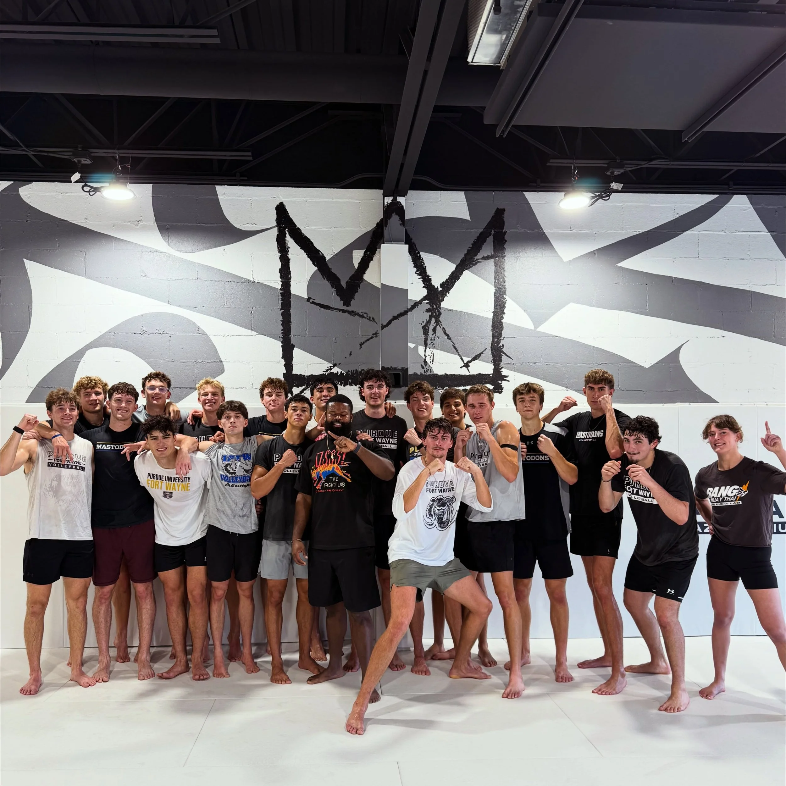 We loved having the PFW Men&rsquo;s Volleyball team in the house today! It&rsquo;s not often that 6&rsquo;2&rdquo; heavyweight pro fighter, coach @mynamebrutus, is one of the shortest men in the room 😅 

These guys are some athletes! Go check them o