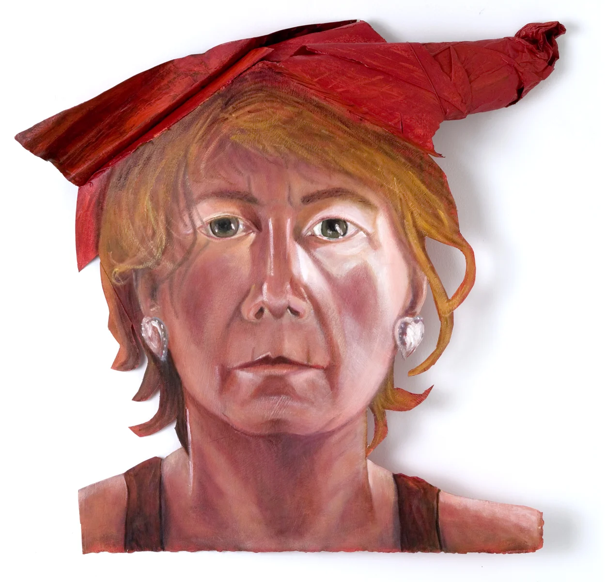 Capricorn 2006, oil on paper cutout,  30 x 24 x 6 inches .jpg