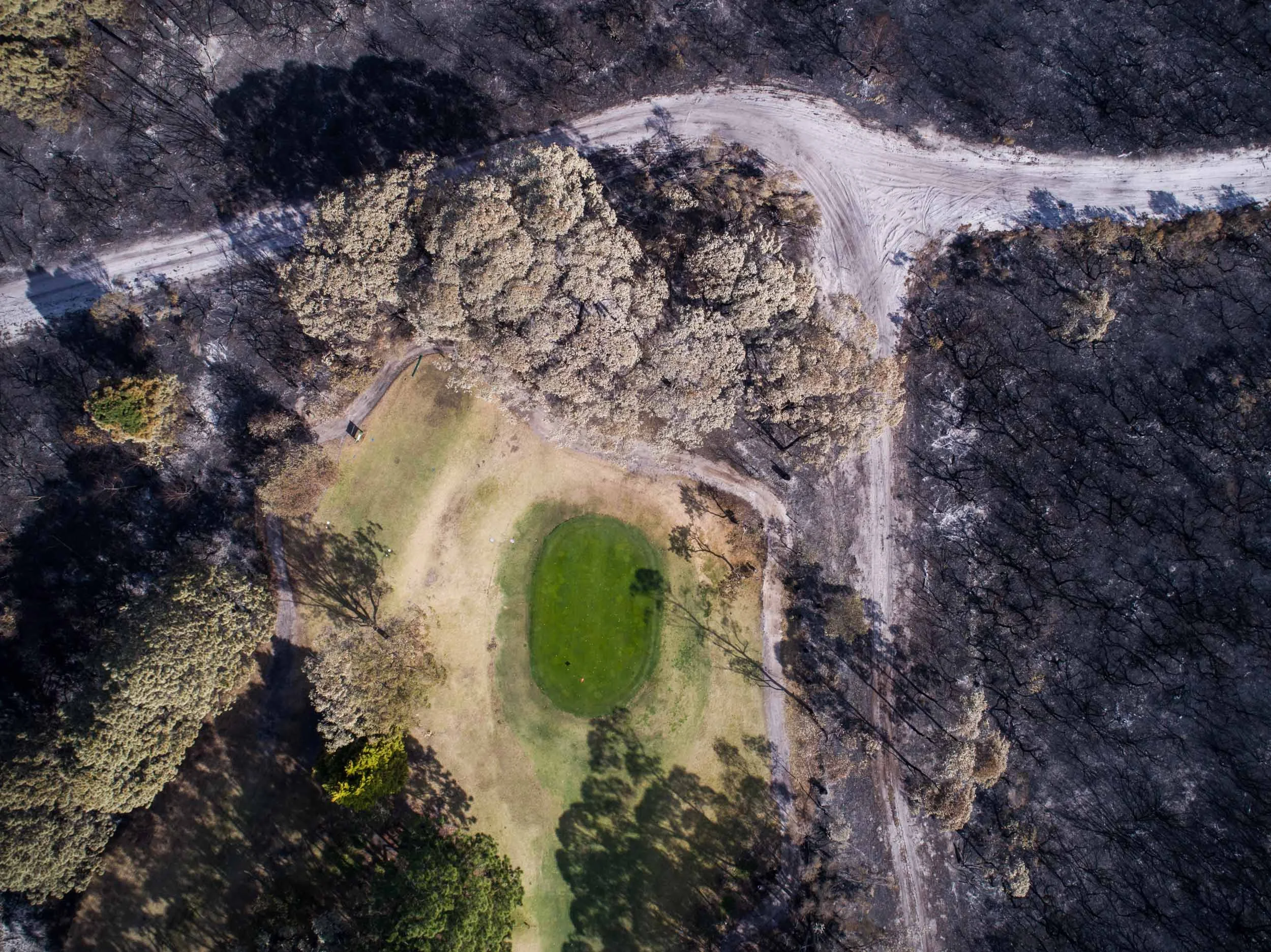 Bushfire at Tuncurry Golf Course