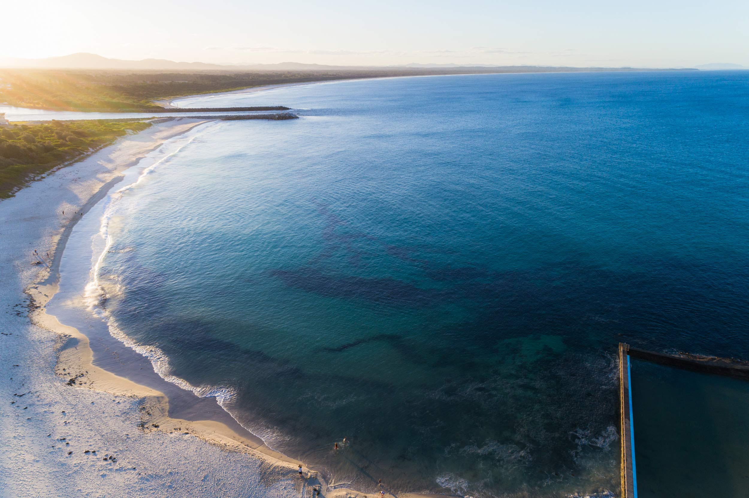 Golden Light on Main Beach
