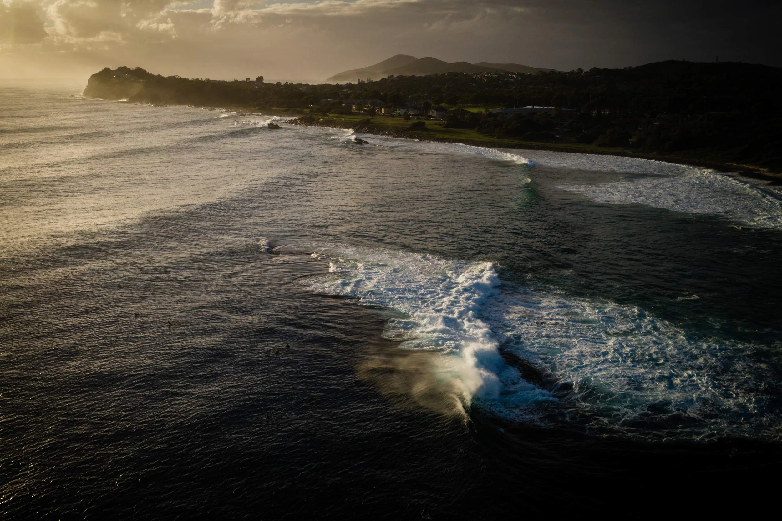 Surfers at Hayden's Reef